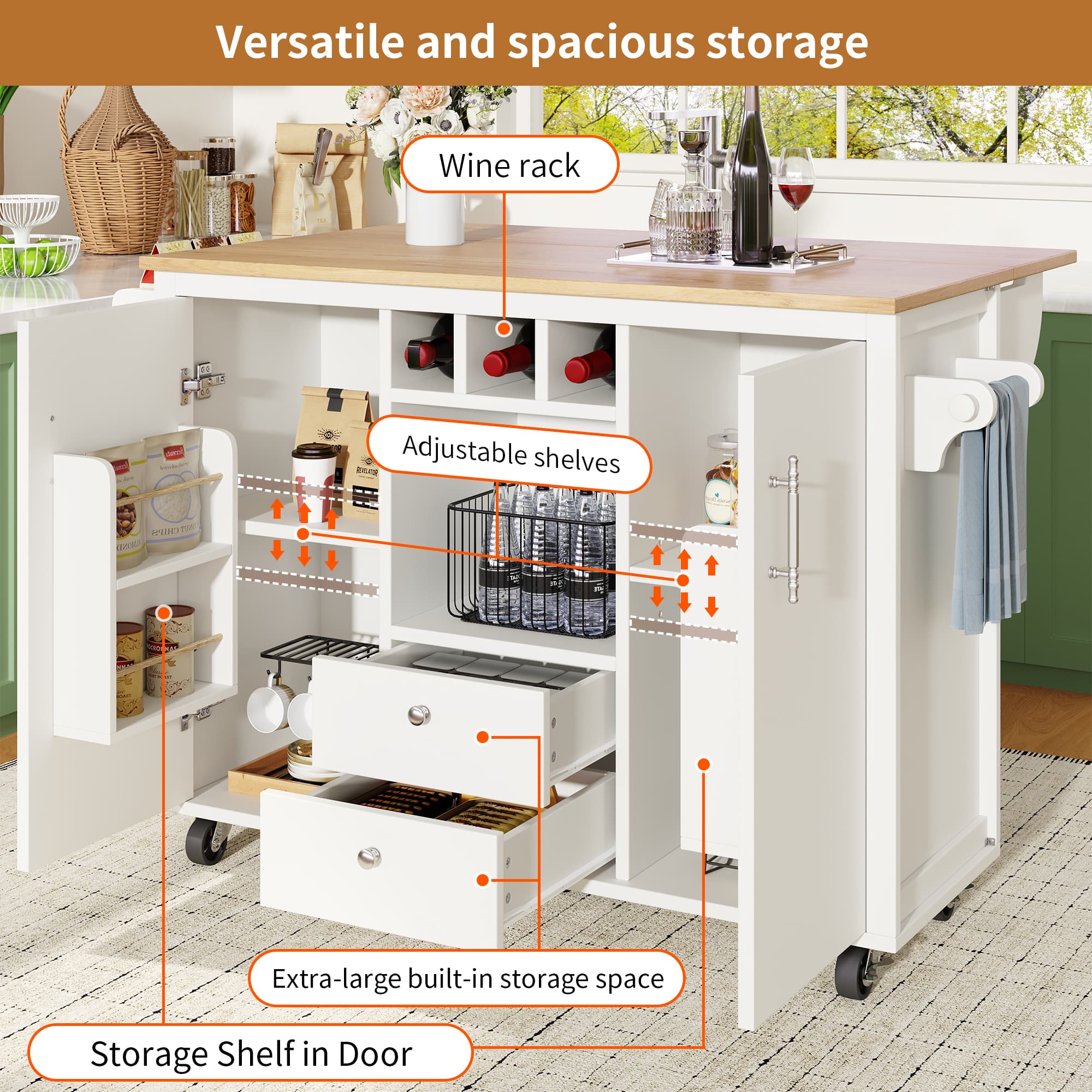 Effortless Kitchen Organisation with a Folding Worktop Cart - image 4