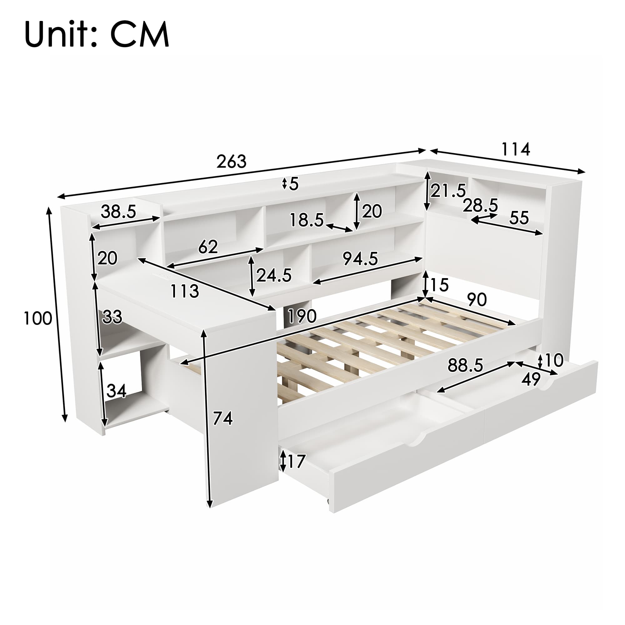 The Ultimate All-in-One Daybed, Desk & Storage Solution - image 1