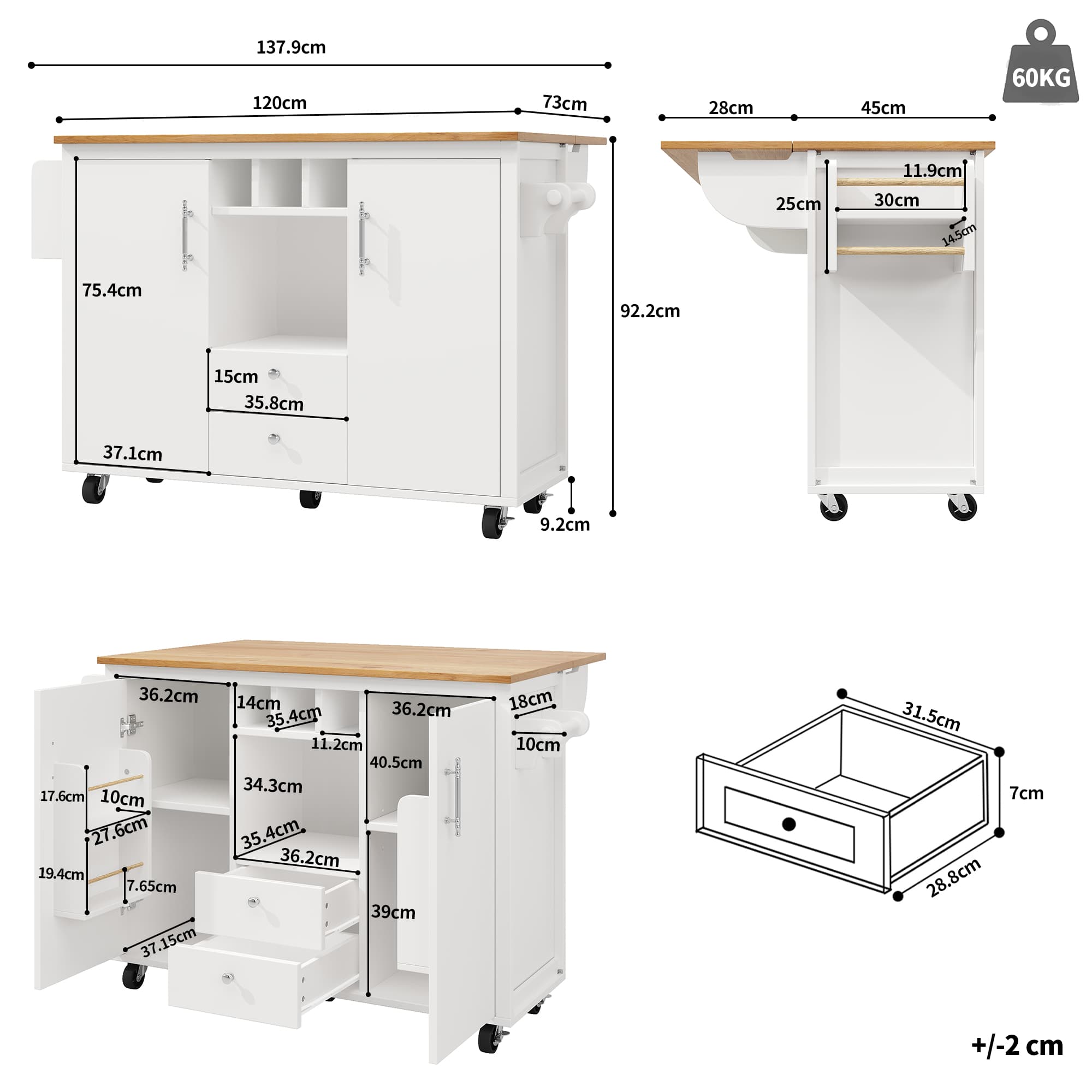 Effortless Kitchen Organisation with a Folding Worktop Cart - image 5