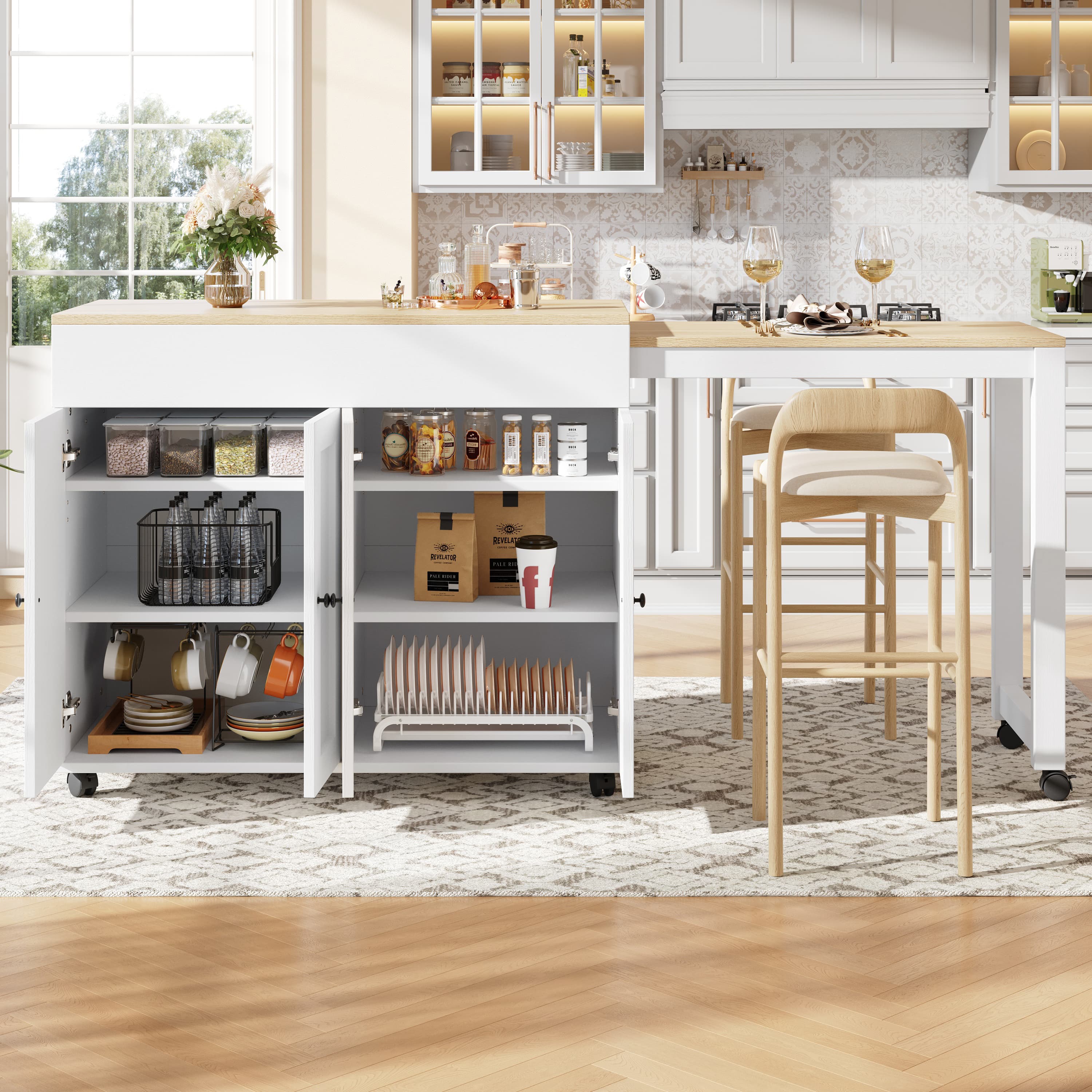 The Smart Extendable Bar Table for Dining & Storage - image 4