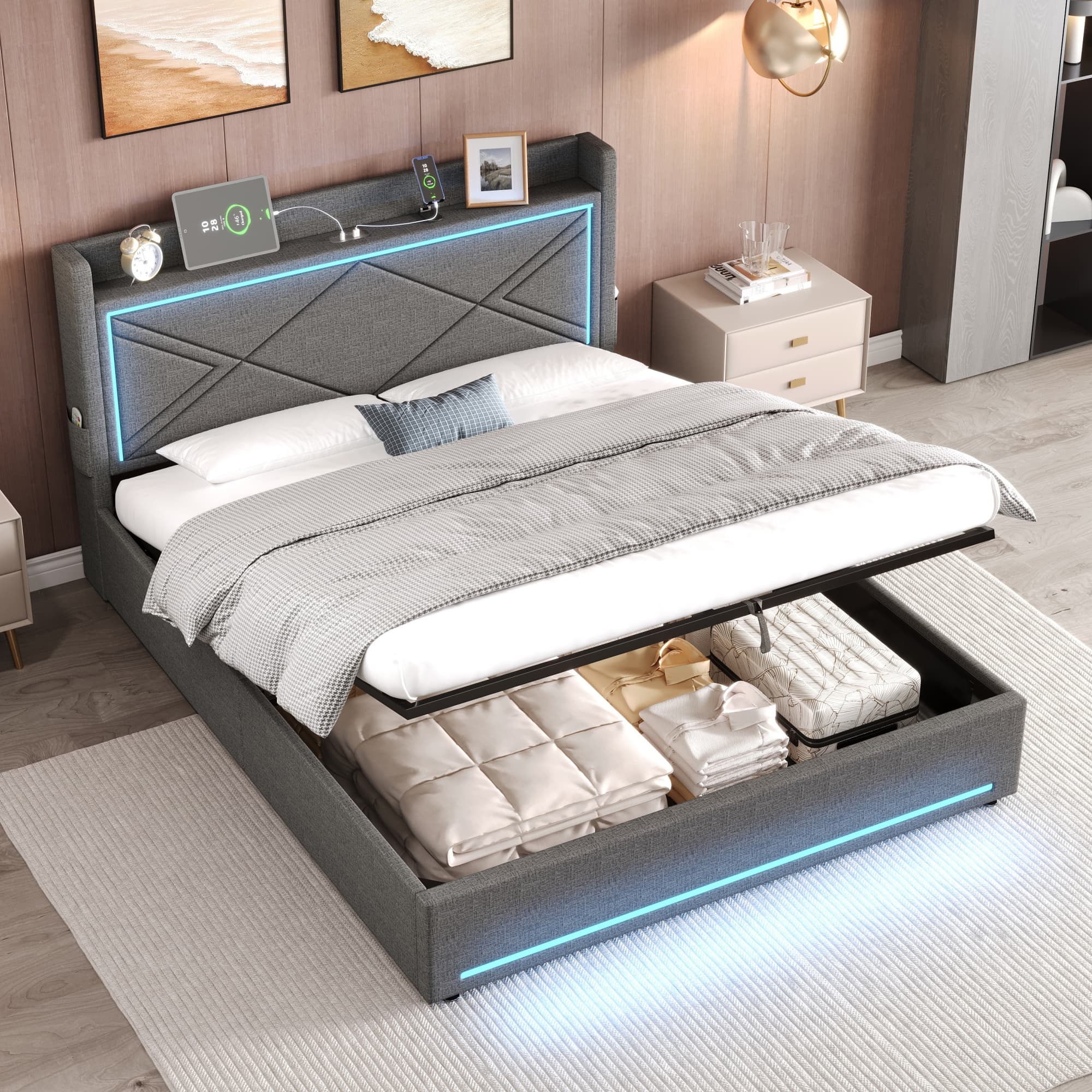 Transform Your Bedroom with Smart Storage & Ambient Lighting - image 4