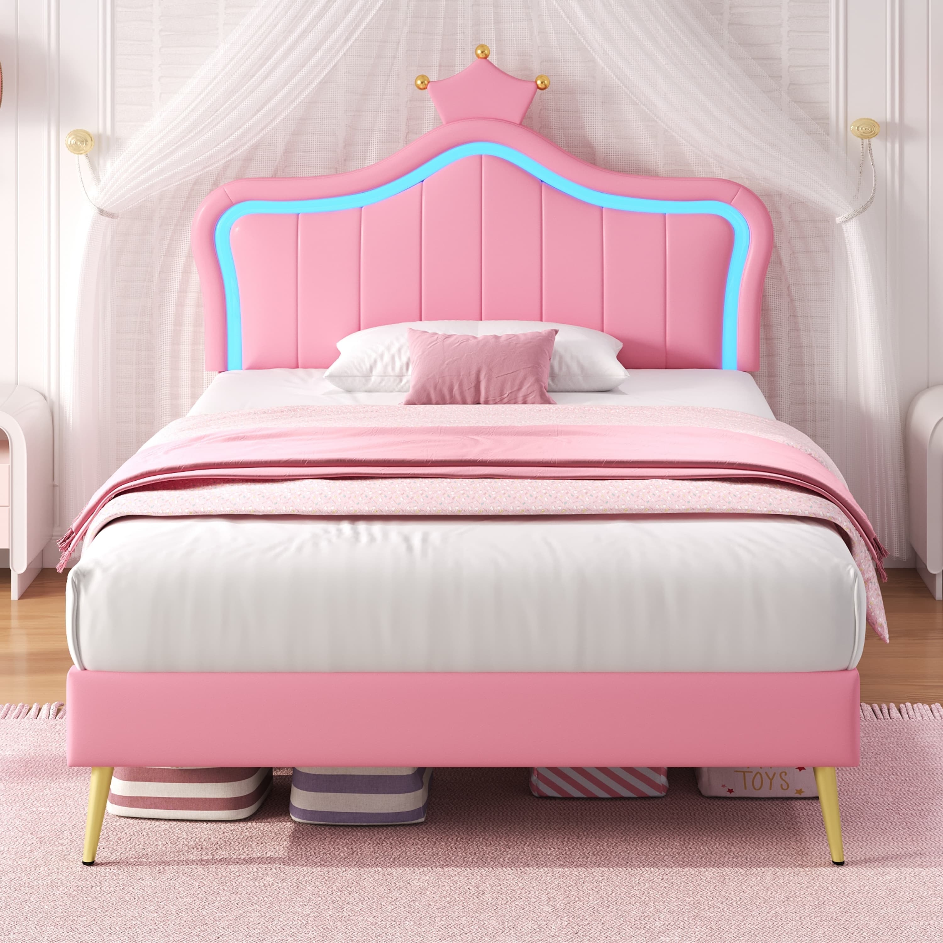 Transform Their Room with a Magical LED Crown Bed - image 5