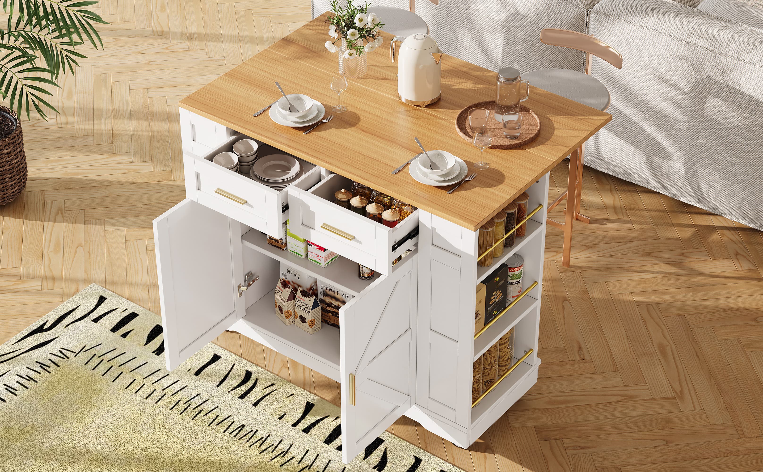 Expand Your Kitchen with a Rolling Island Cart - image 5
