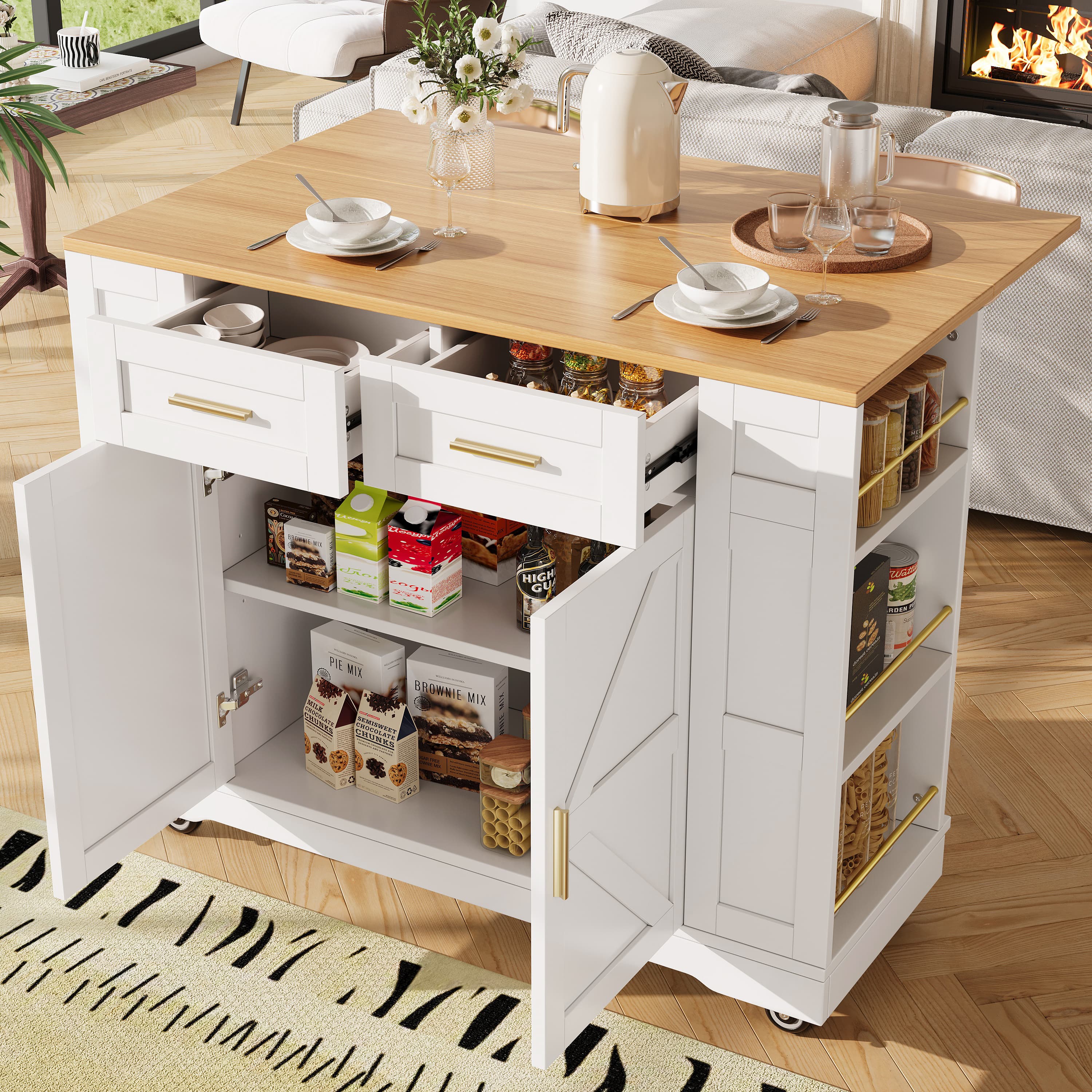 Expand Your Kitchen with a Rolling Island Cart - image 3