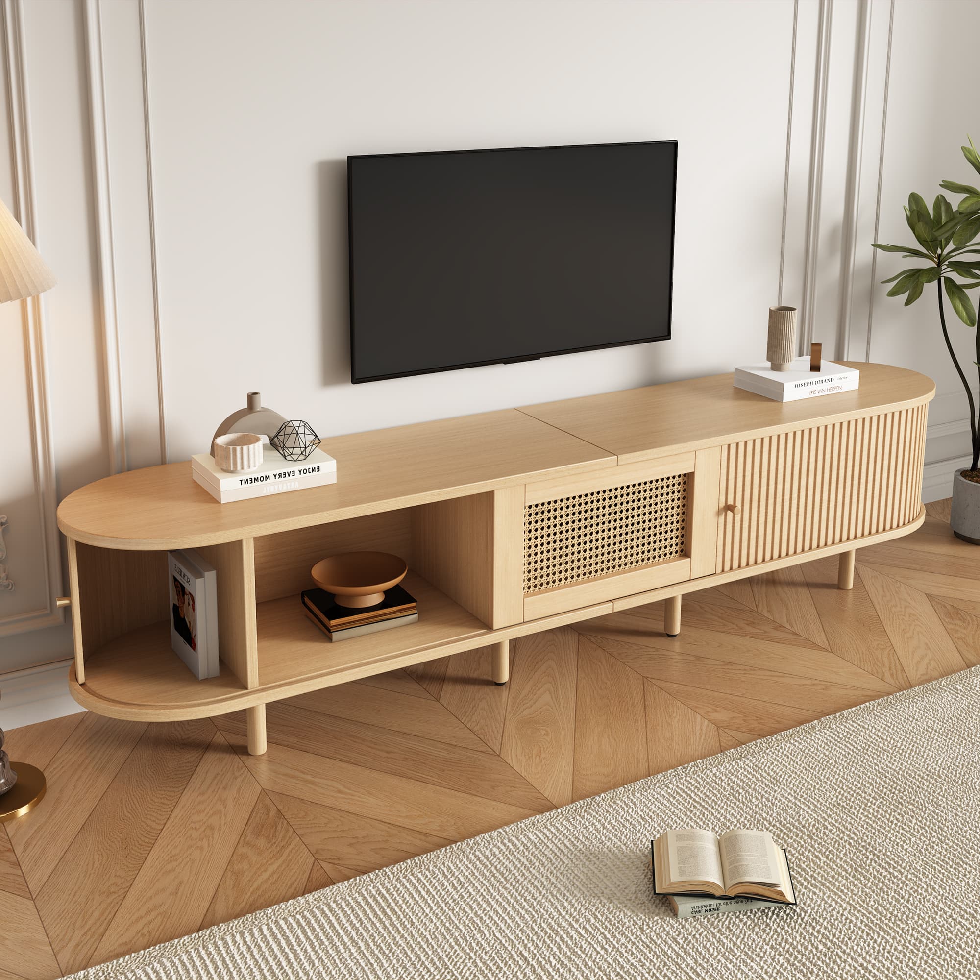 Transform Your Living Room with this Rattan TV Cabinet - image 2