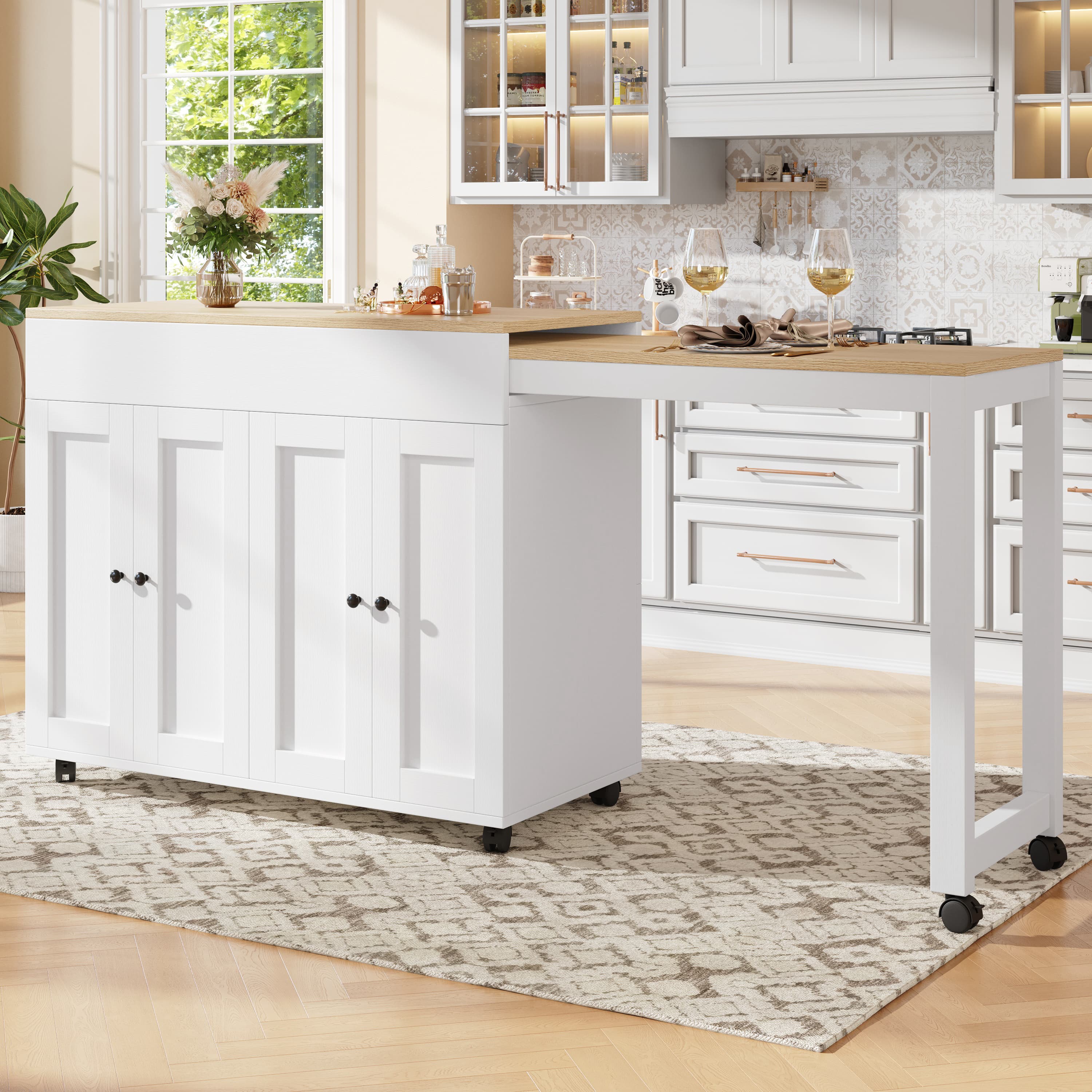 The Smart Extendable Bar Table for Dining & Storage - image 1