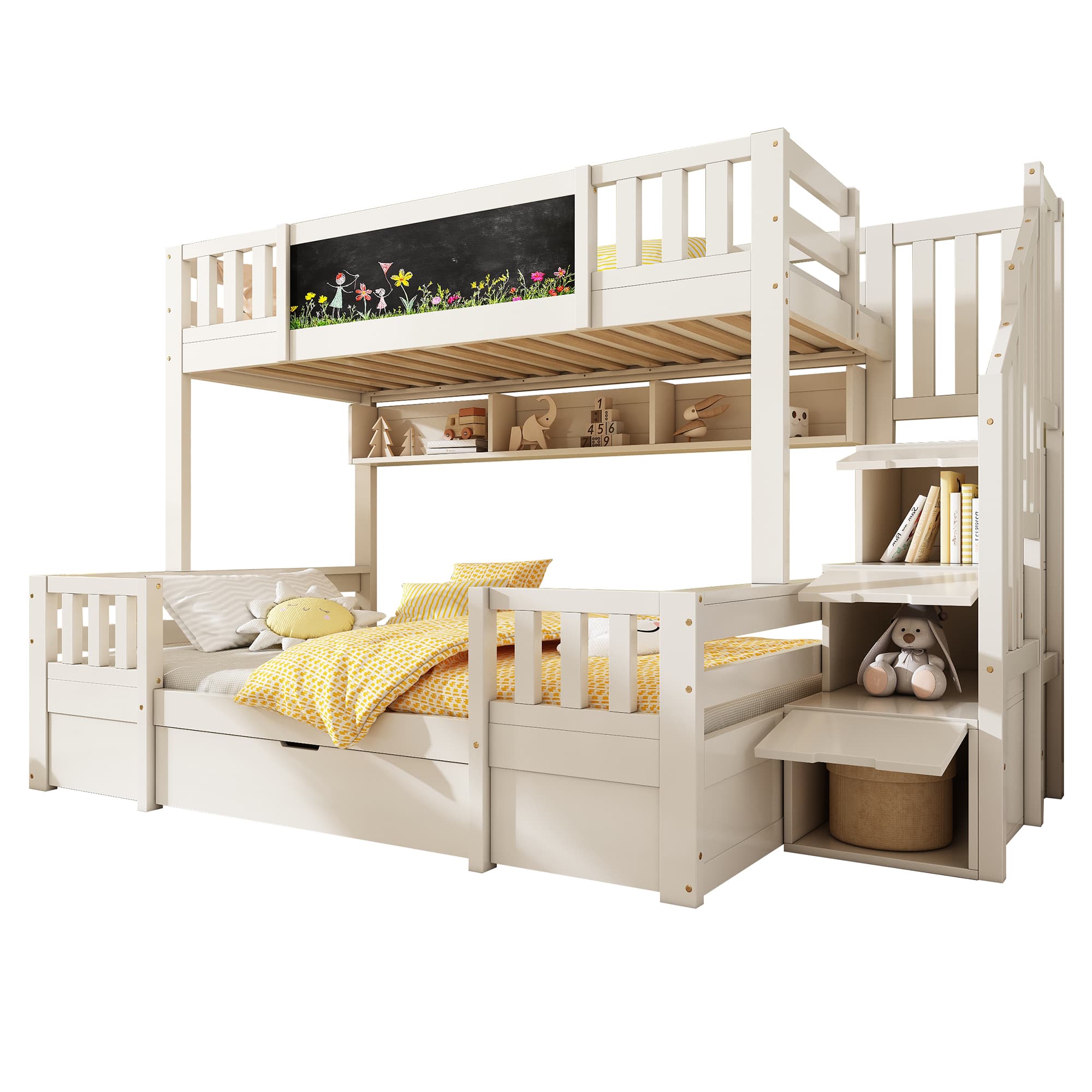 Create a Fun & Tidy Bedroom with this Storage Bunk Bed - image 5
