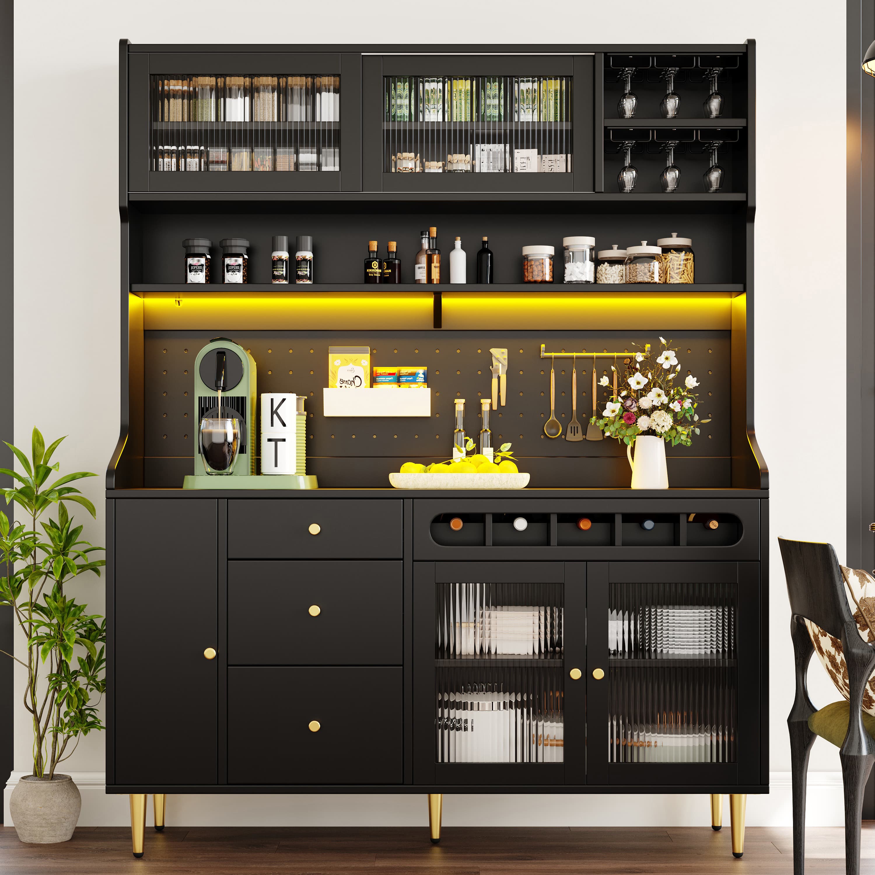 Transform Your Space with a Smart LED Highboard Cabinet - image 3