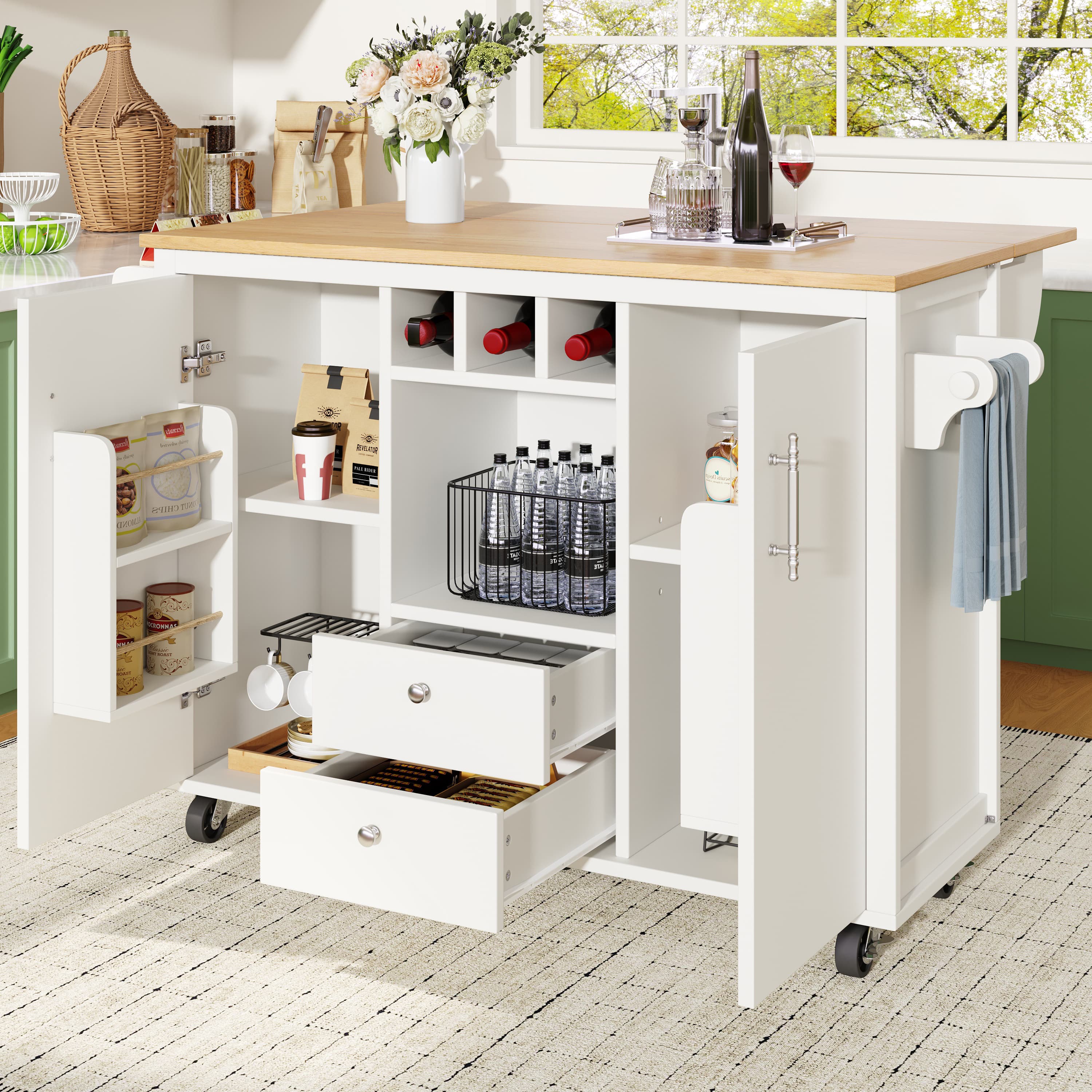 Effortless Kitchen Organisation with a Folding Worktop Cart - image 2