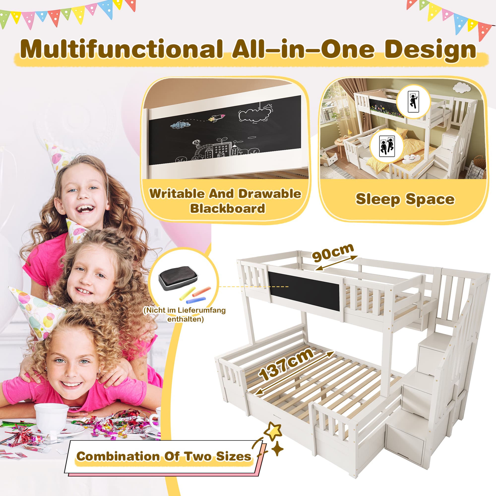 Create a Fun & Tidy Bedroom with this Storage Bunk Bed - image 3