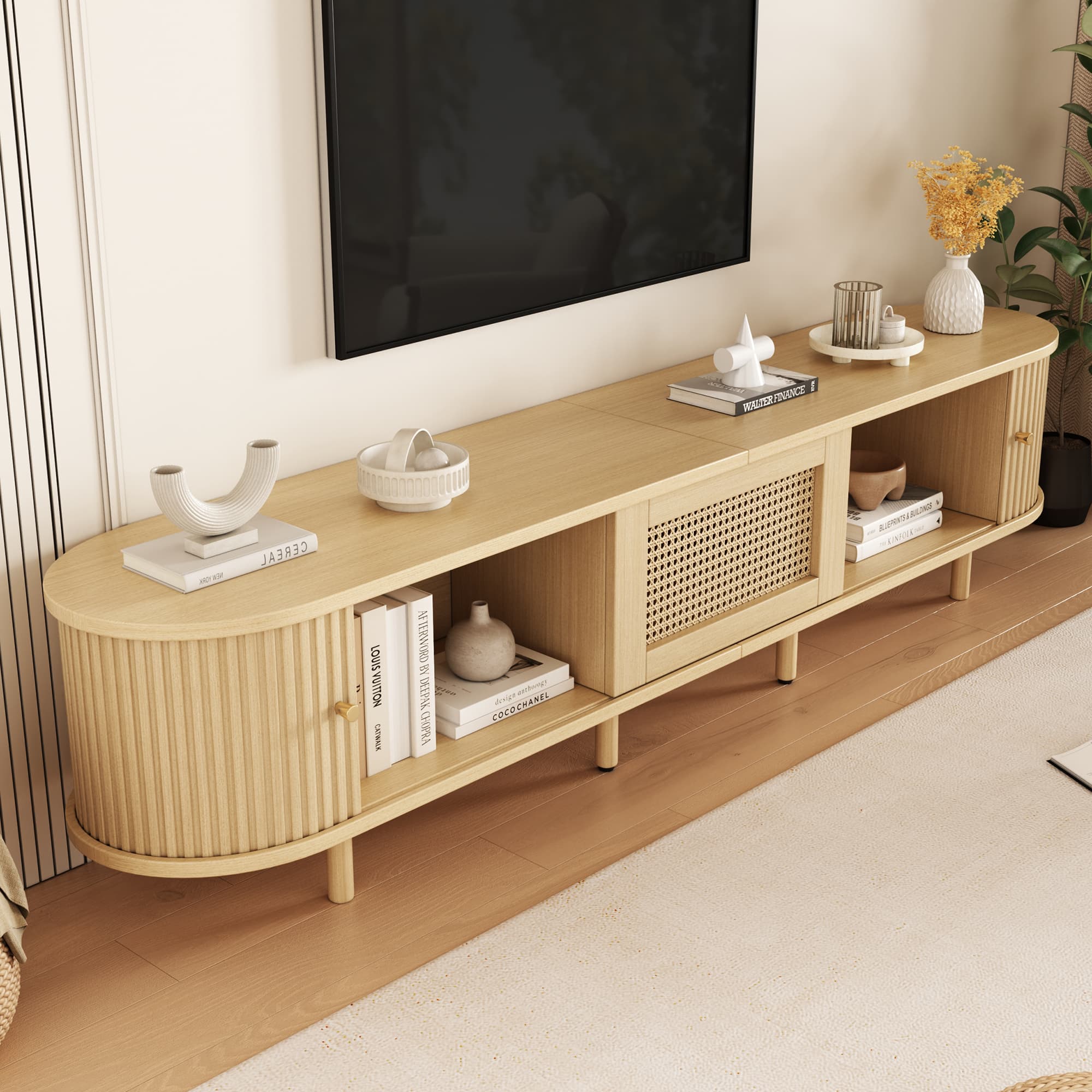 Transform Your Living Room with this Rattan TV Cabinet - image 1