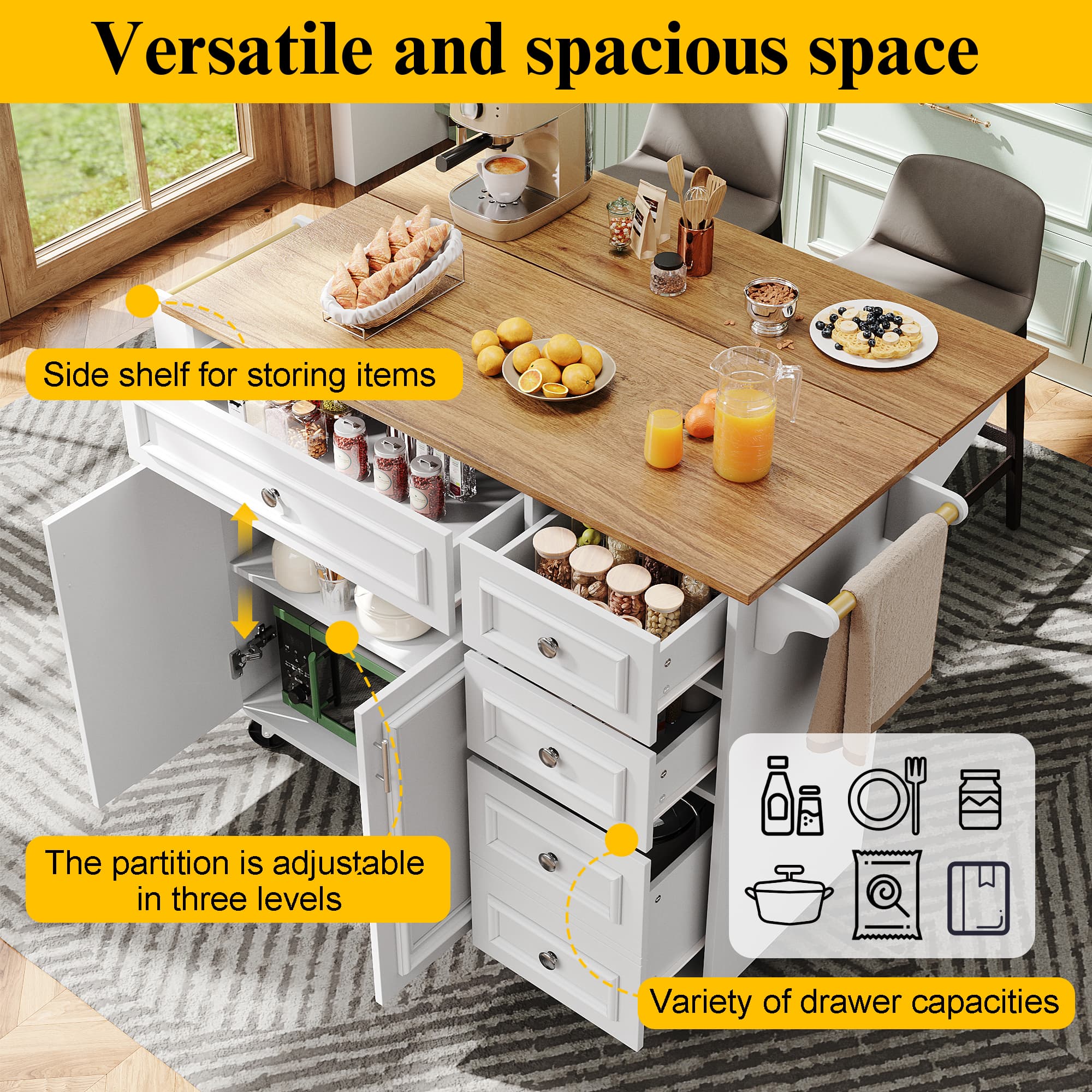 Transform Your Kitchen with this Flexible Island & Dining Space - image 5