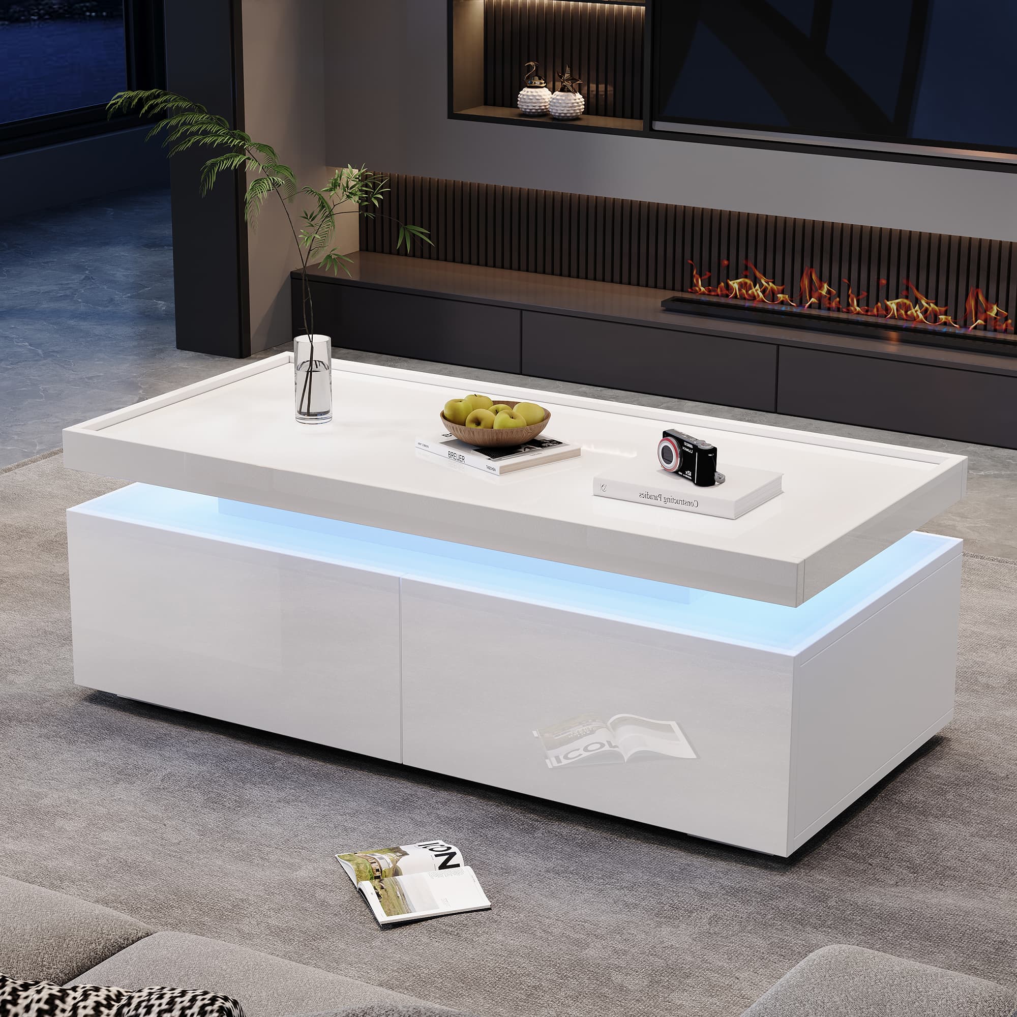Transform Your Living Room with a Modern LED Coffee Table - image 3