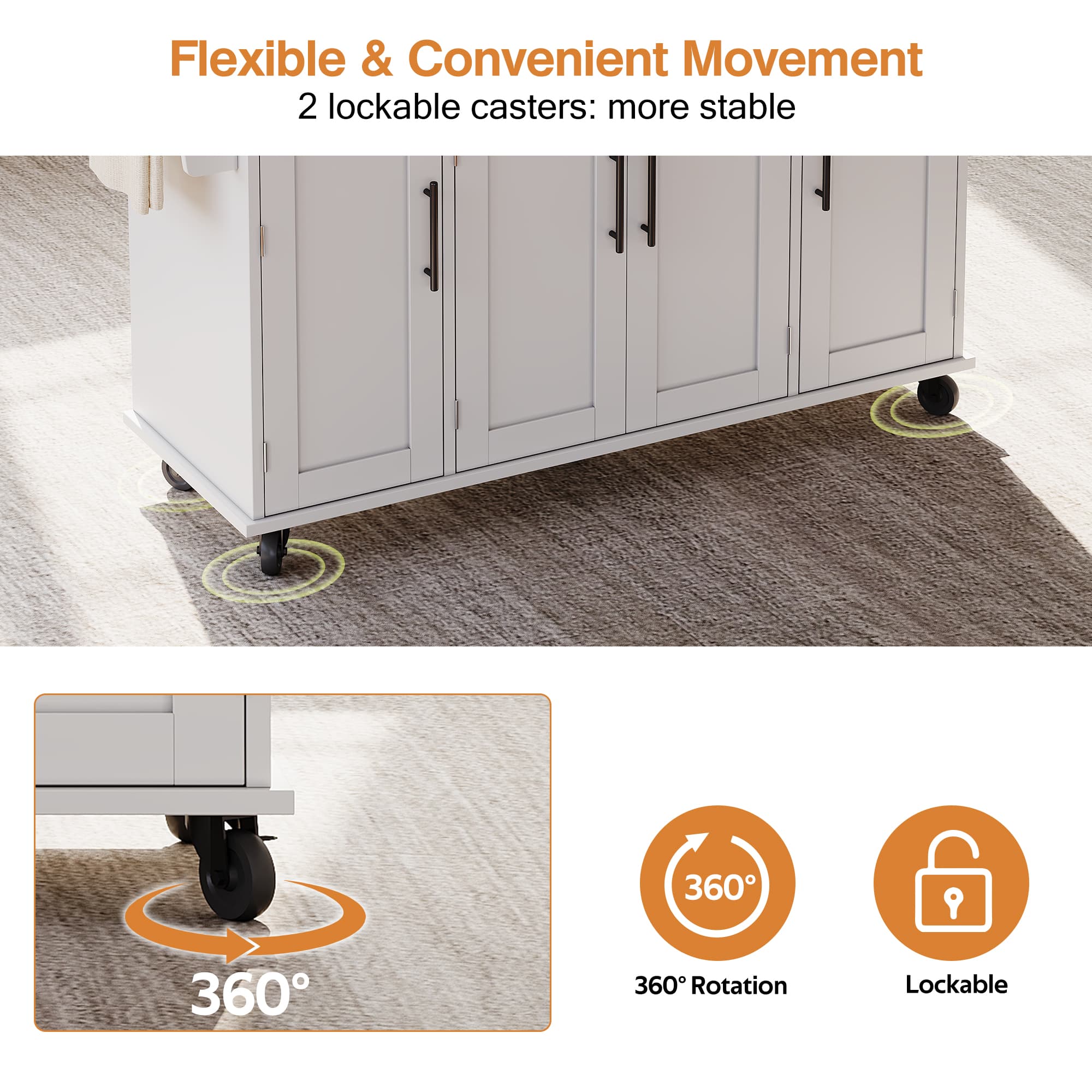 Expand Your Kitchen Space with This Rolling Island Trolley - image 2