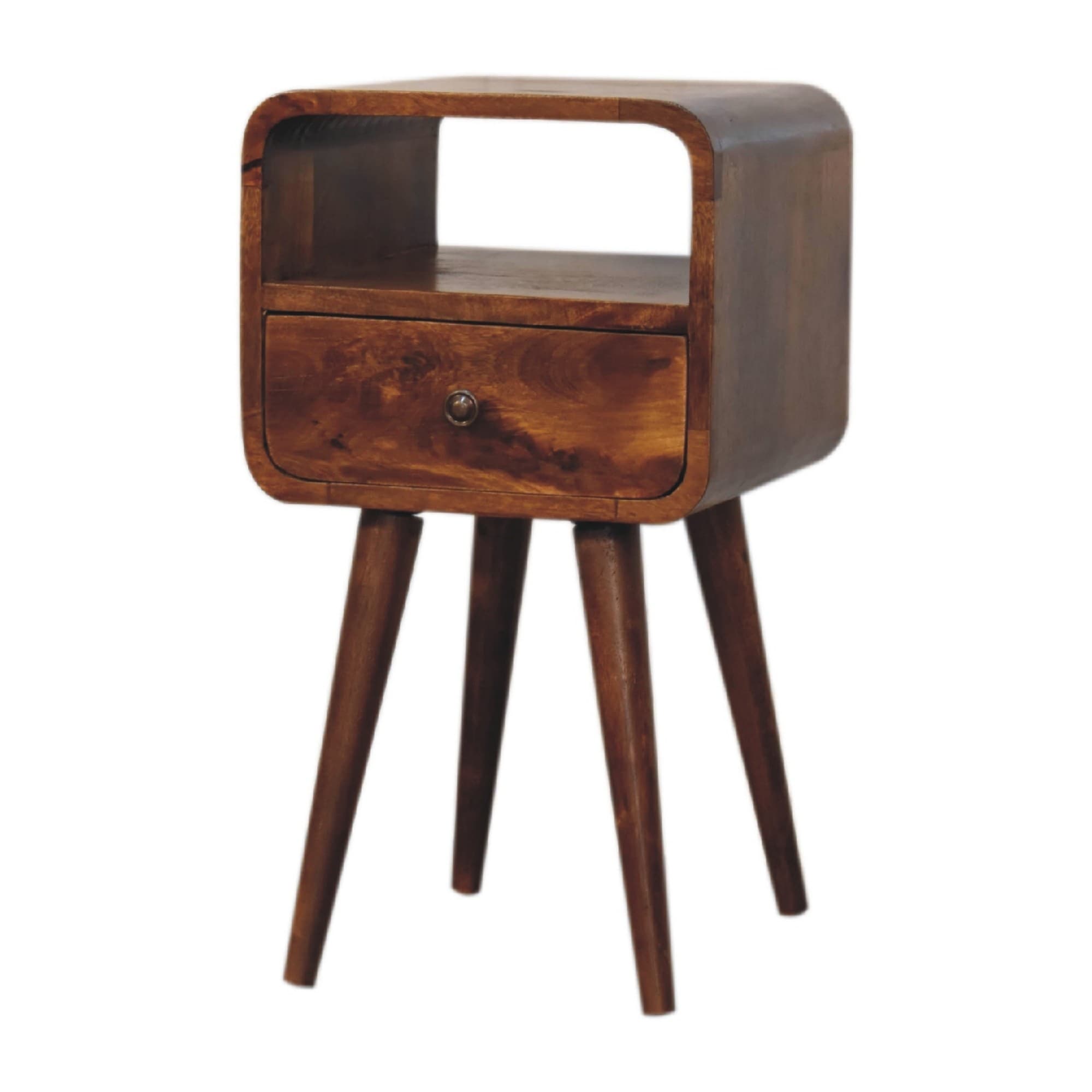 Transform Your Bedroom with this Curved Solid Wood Bedside Table - image 5