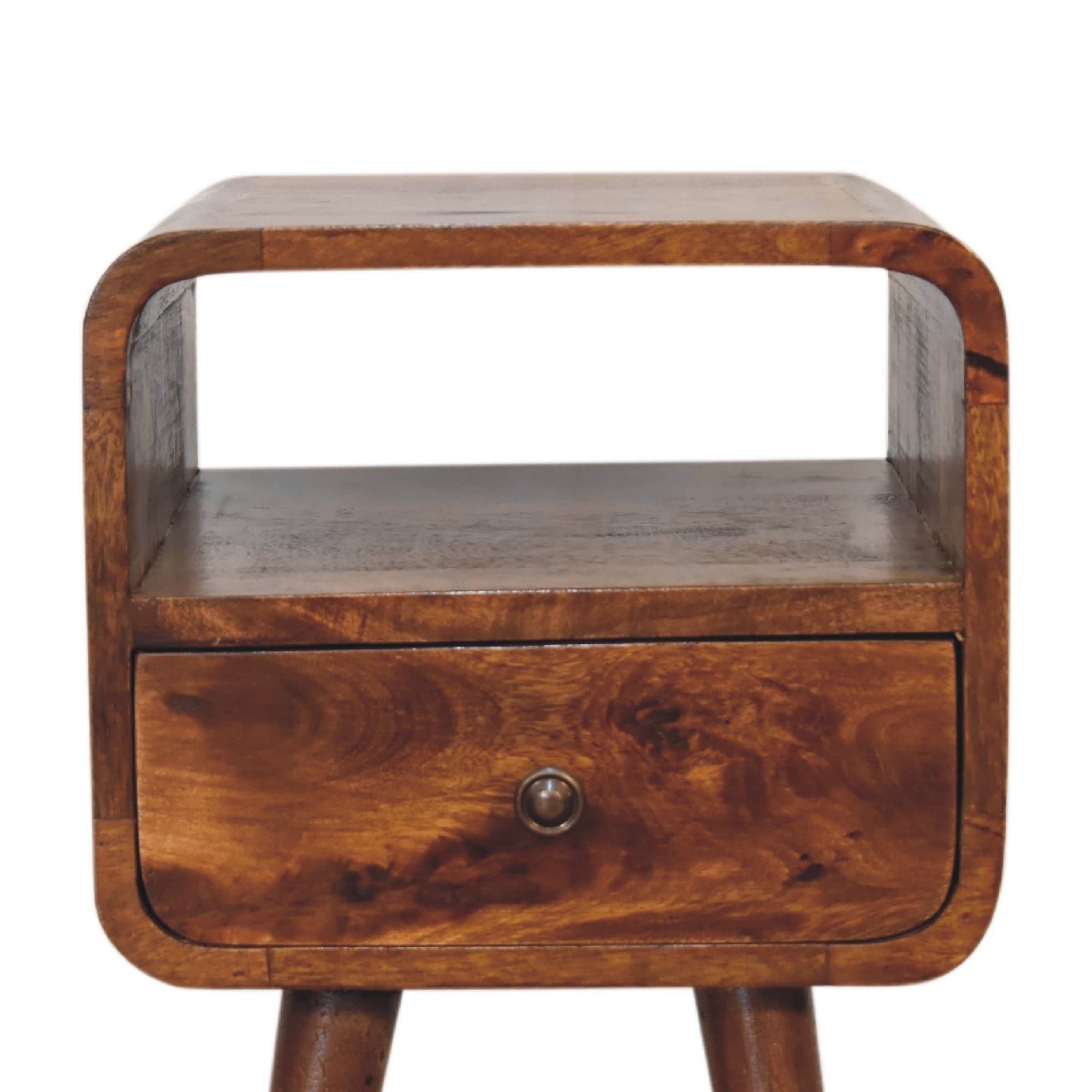 Transform Your Bedroom with this Curved Solid Wood Bedside Table - image 4