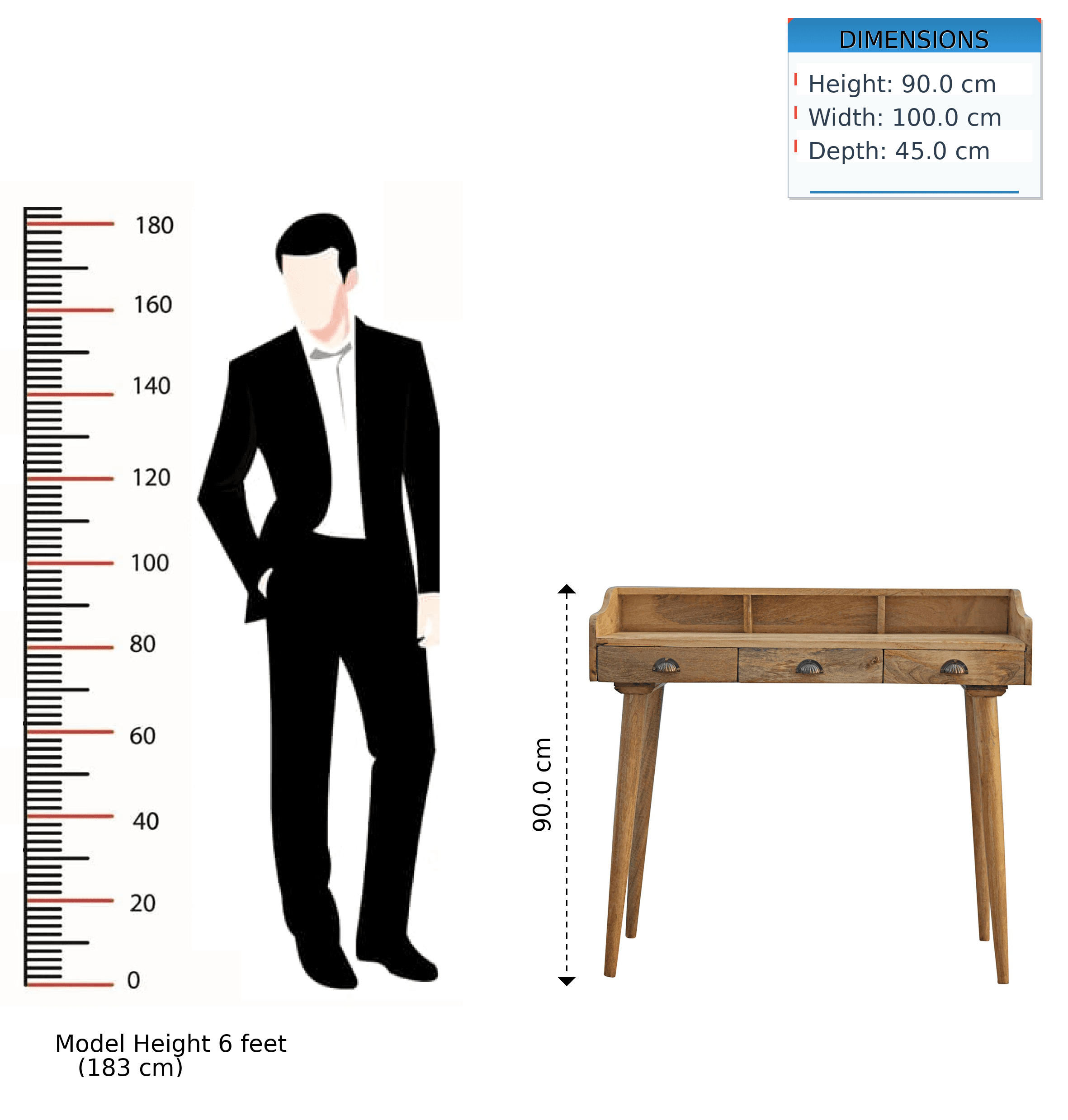 Organise Your Space with a Handcrafted Mango Wood Desk - image 3