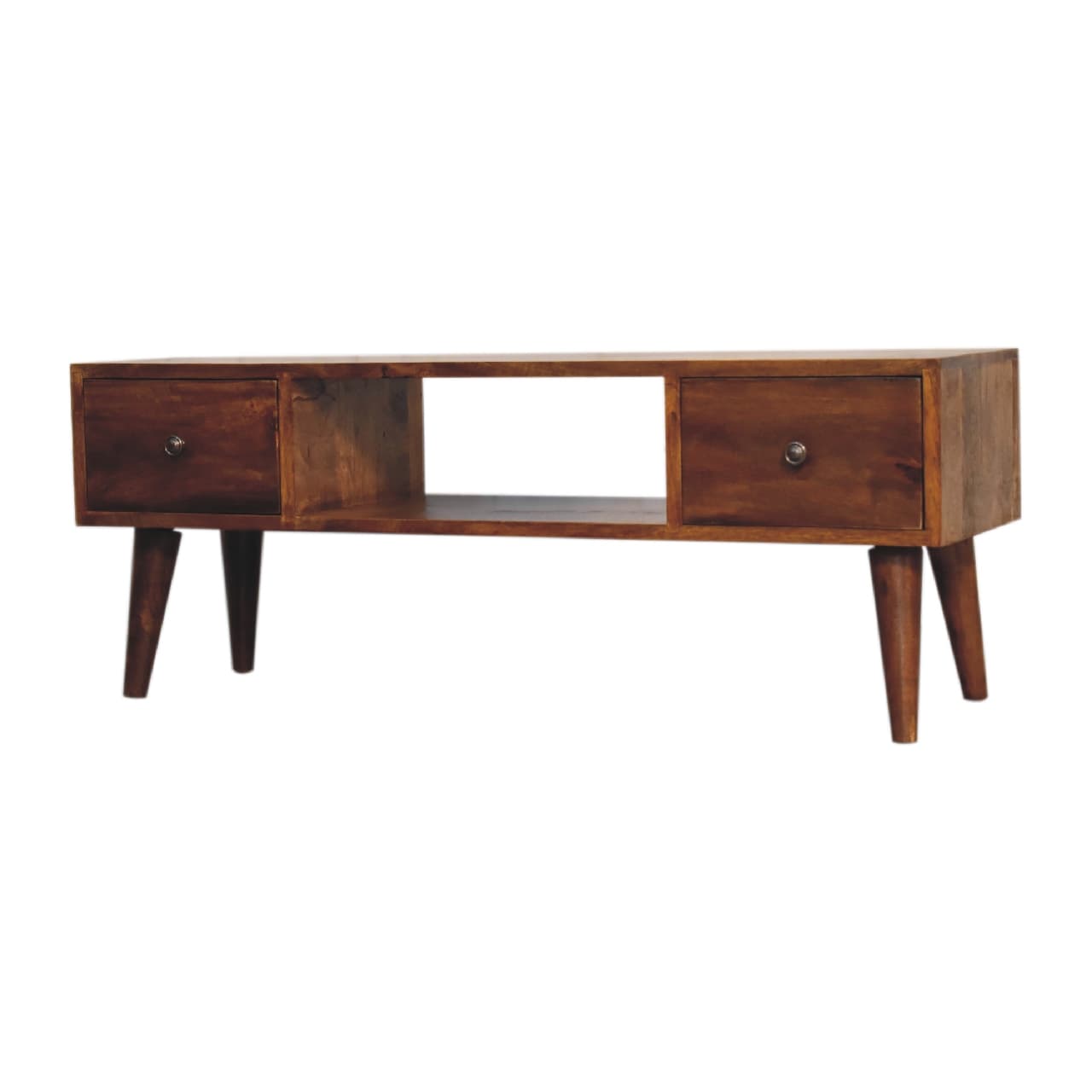Handcrafted Mango Wood Coffee Table with Smart Storage - image 3