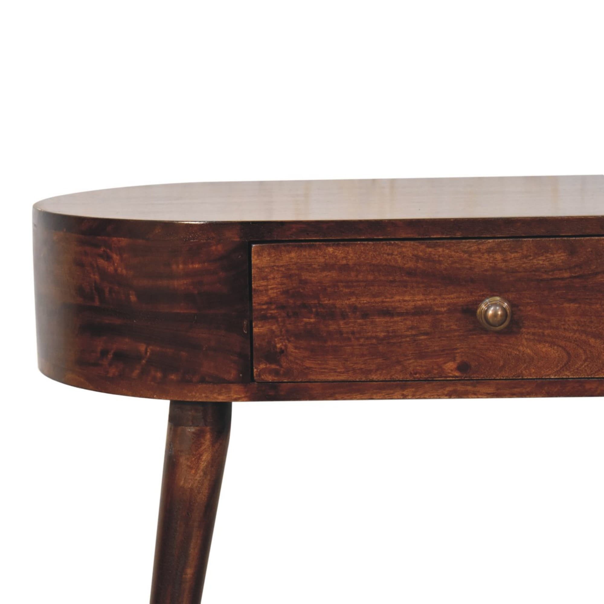 Elegant Walnut Console Table with Rounded Edges - image 1