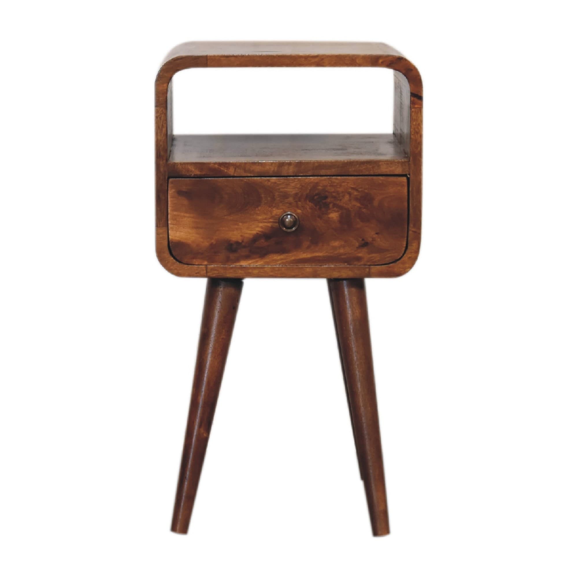 Transform Your Bedroom with this Curved Solid Wood Bedside Table - image 3