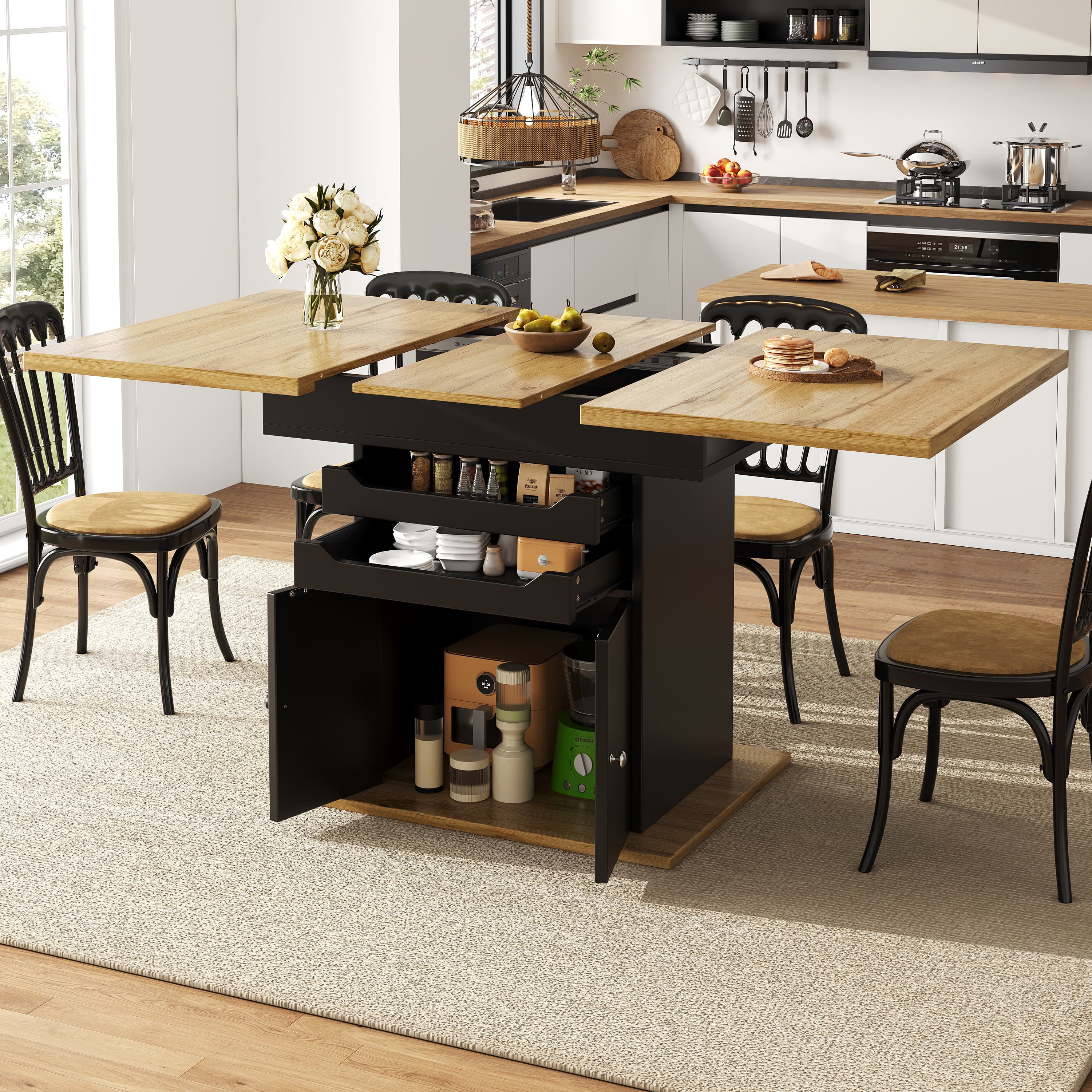 Space-Saving Extendable Dining Table for 4-6 People - image 5