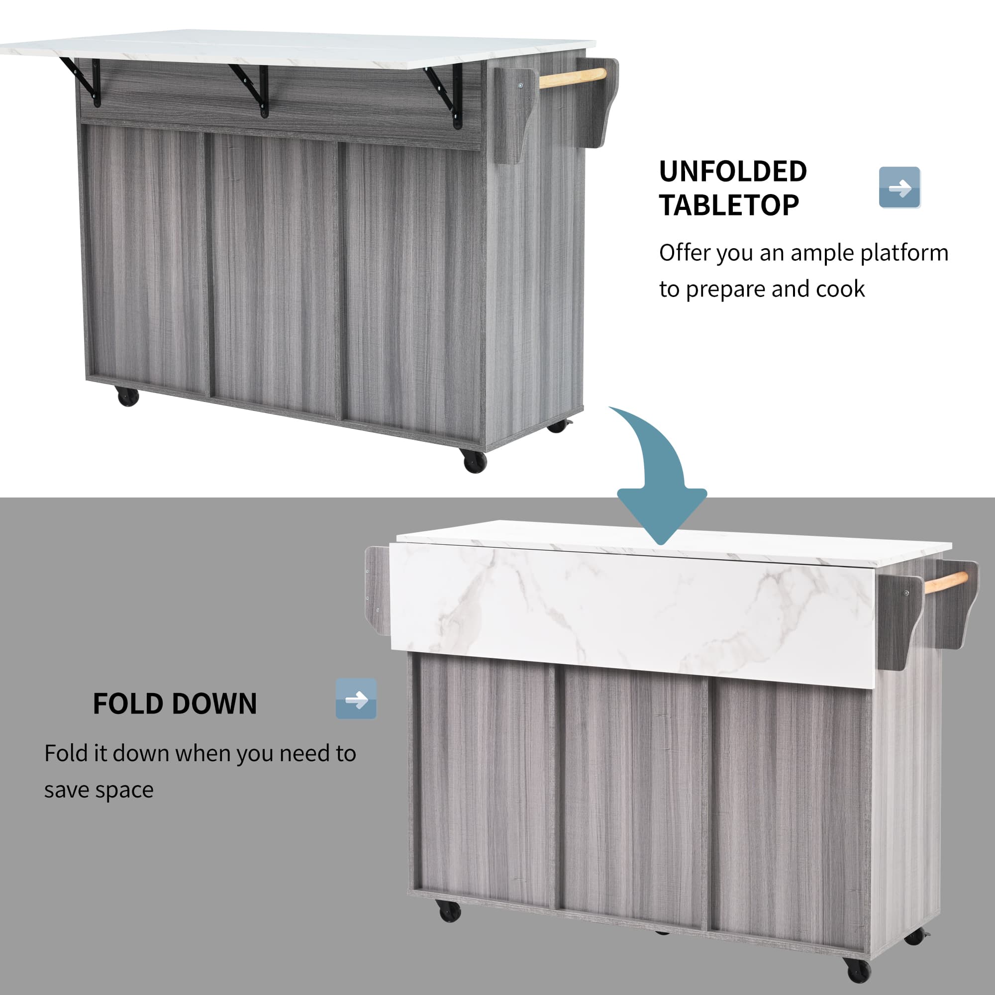 Expand Your Workspace with a Versatile Kitchen Trolley Island - image 5