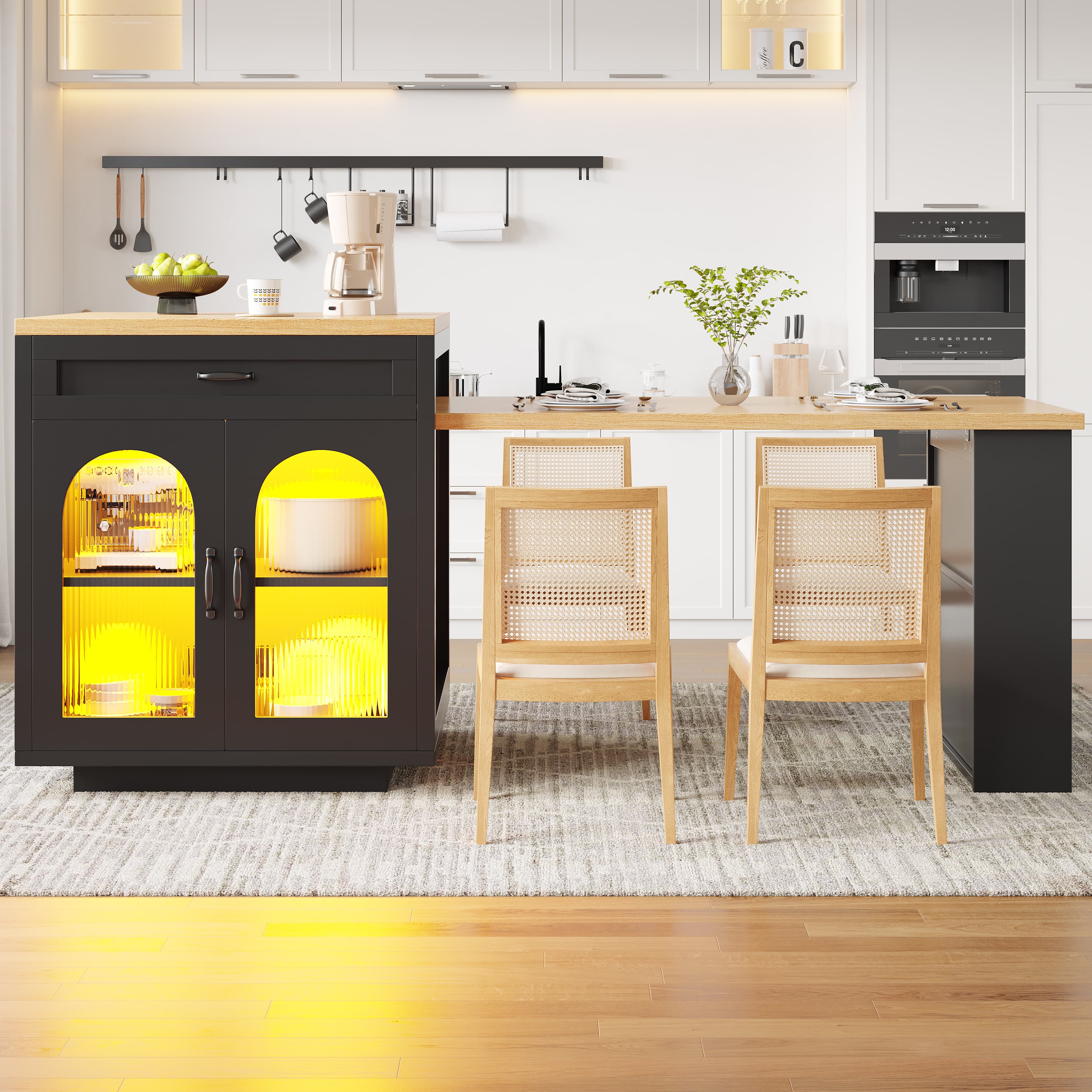 Transform Your Kitchen with an Extendable Island & LED Lights - image 4