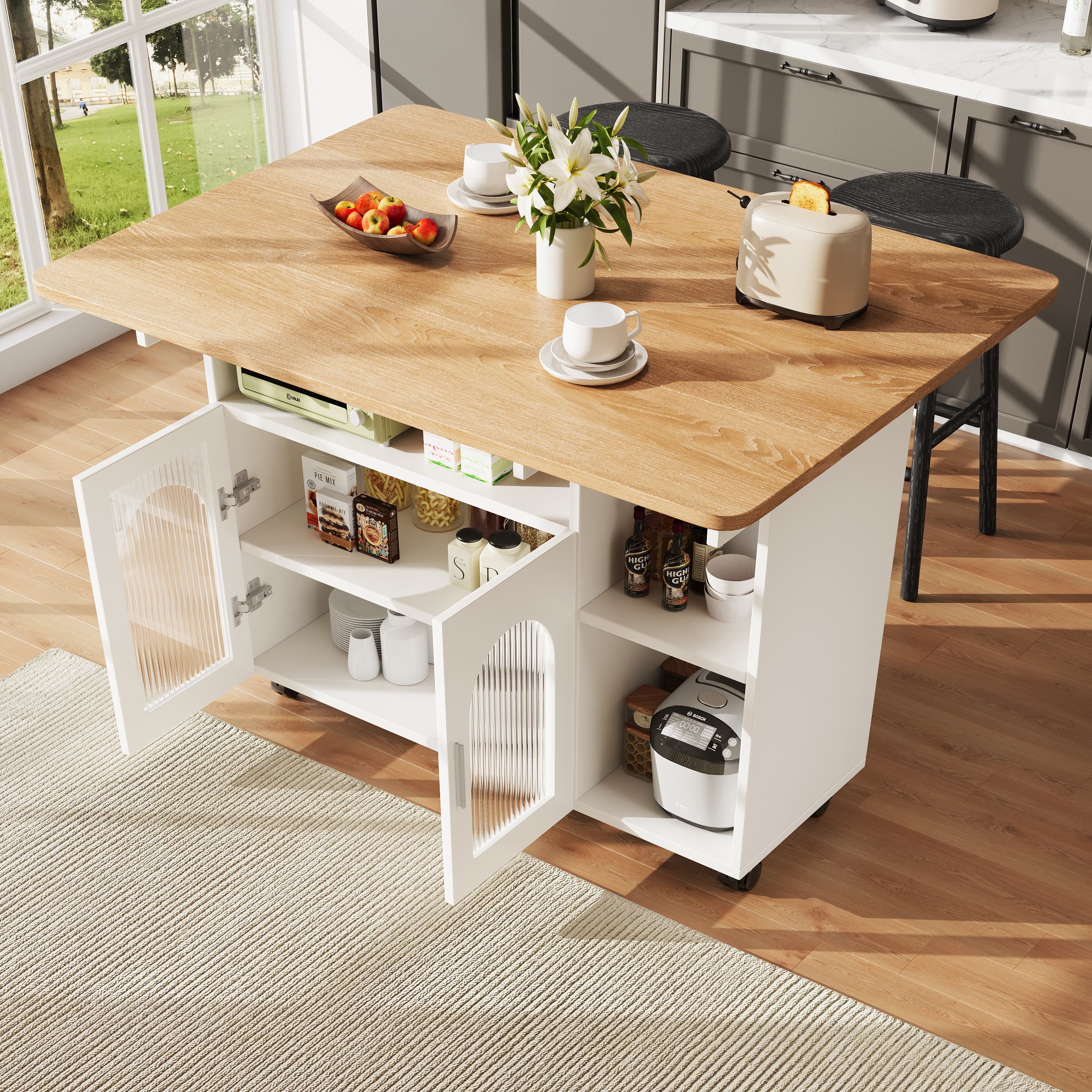 A Versatile Kitchen Island That Transforms into a Dining Table - image 5