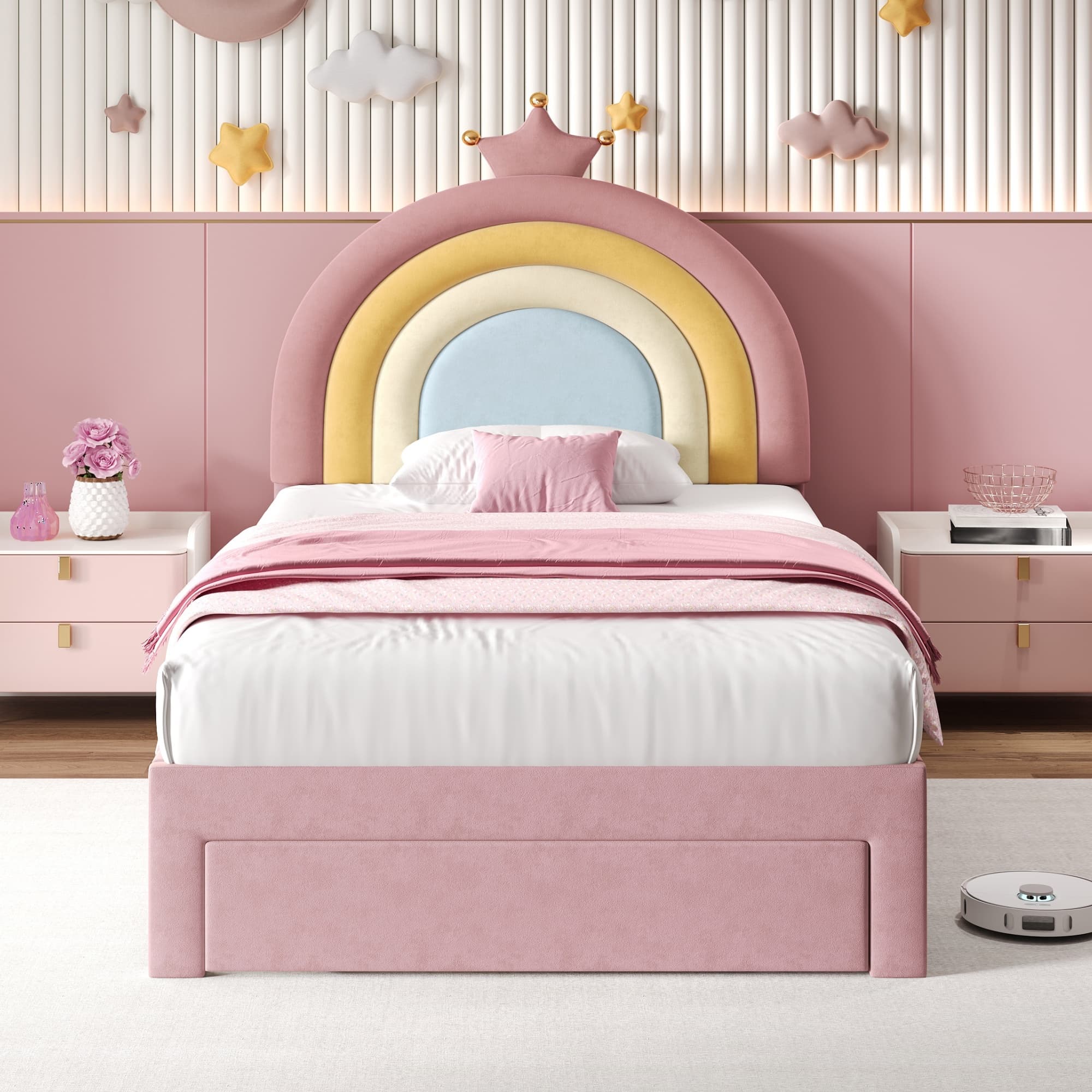 A Magical Rainbow Bed with Smart Storage for Your Child - image 3