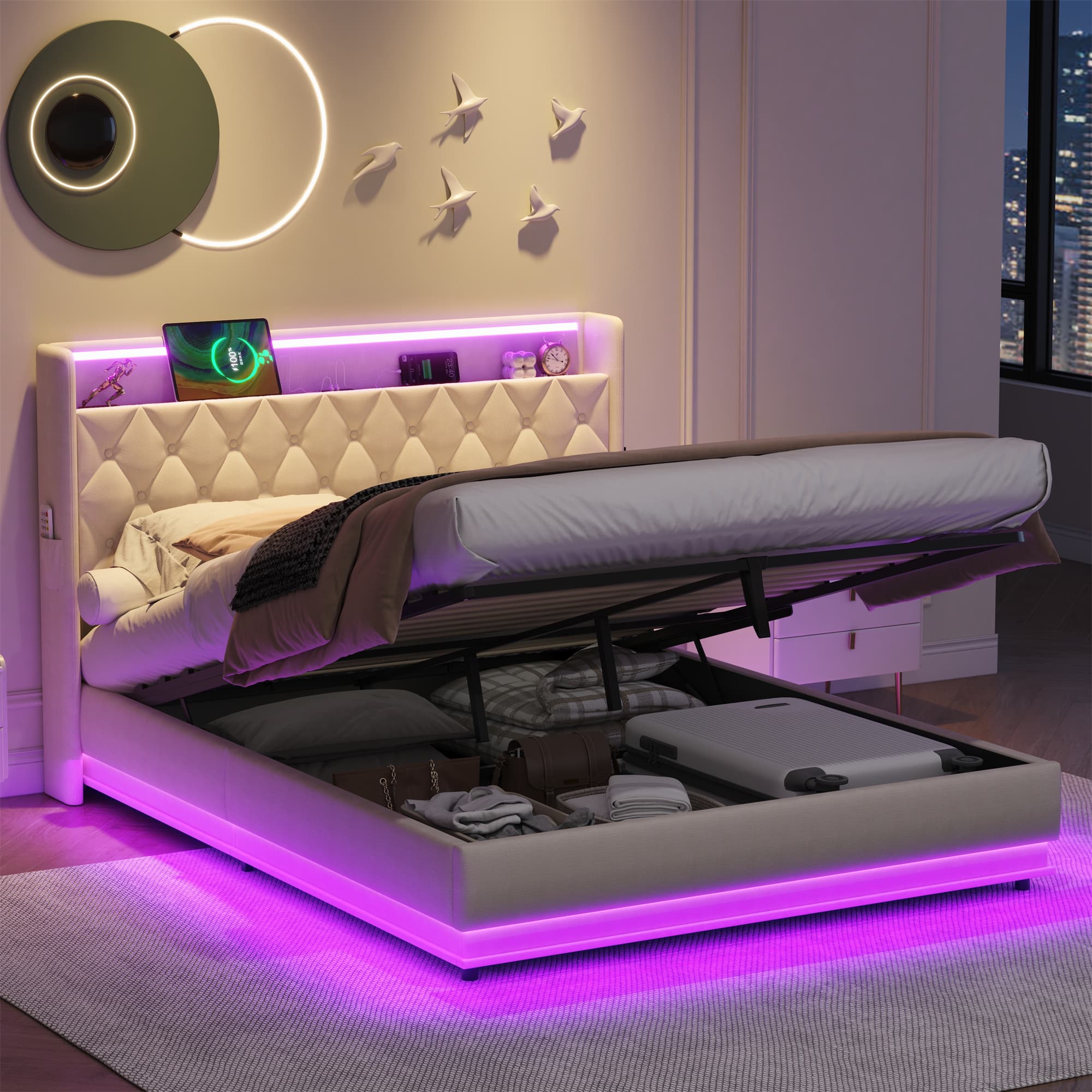 Transform Your Bedroom with Smart Storage & Ambient Lighting - image 5