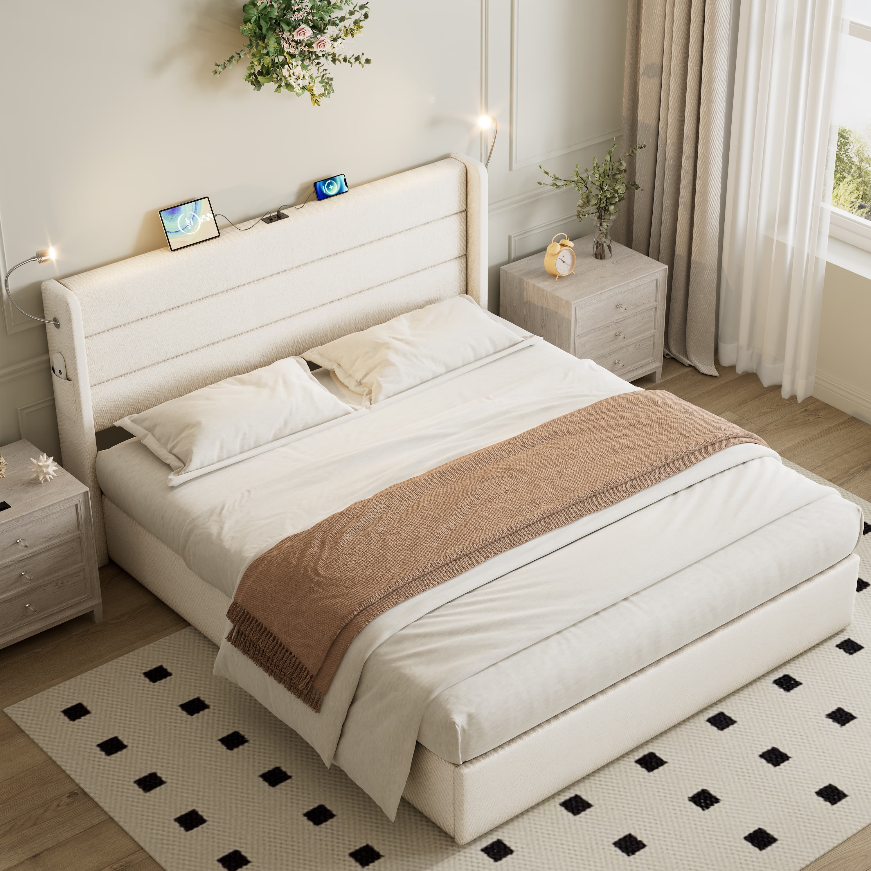 Effortless Organisation & Comfort: The Smart Upholstered Bed - image 1