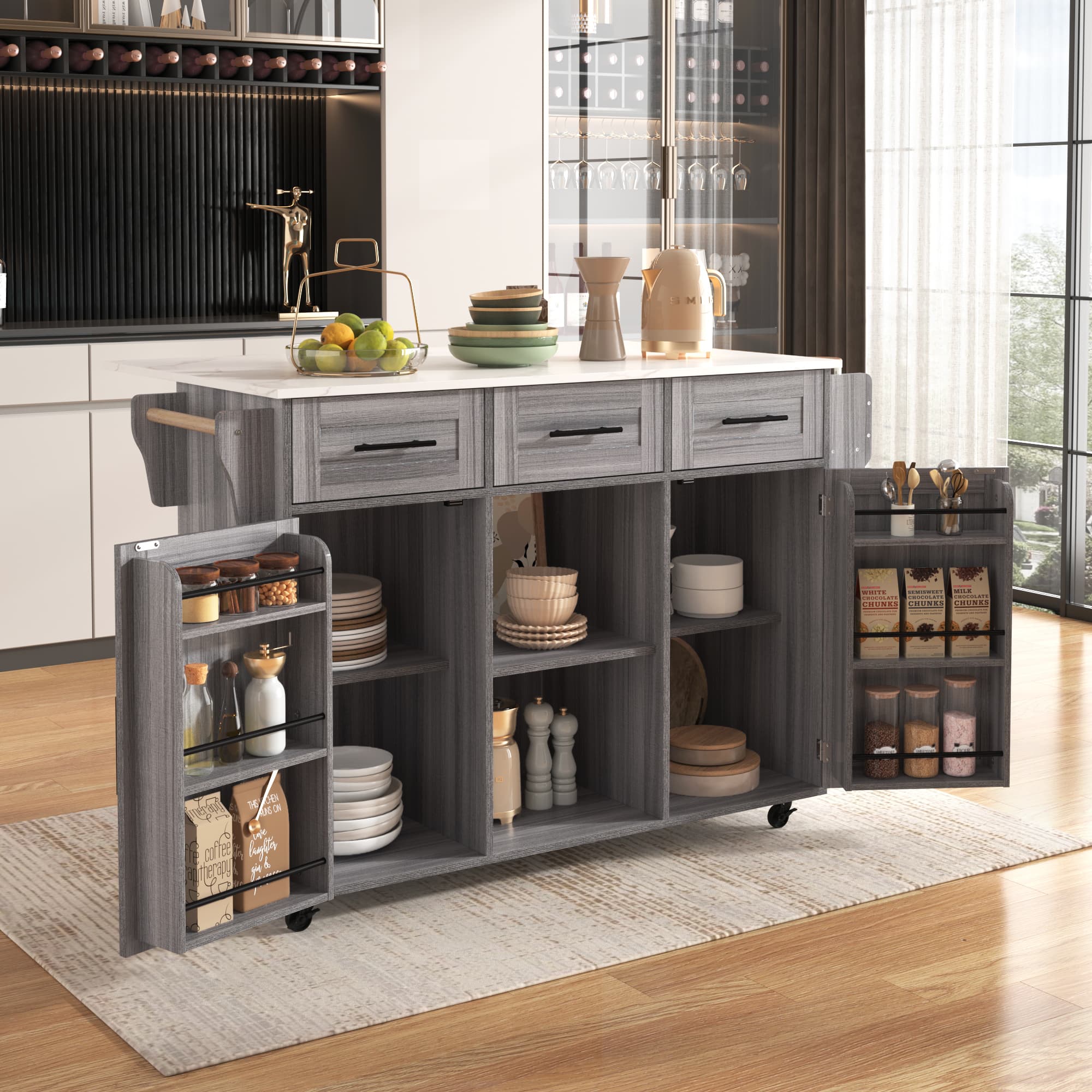 Expand Your Workspace with a Versatile Kitchen Trolley Island - image 4