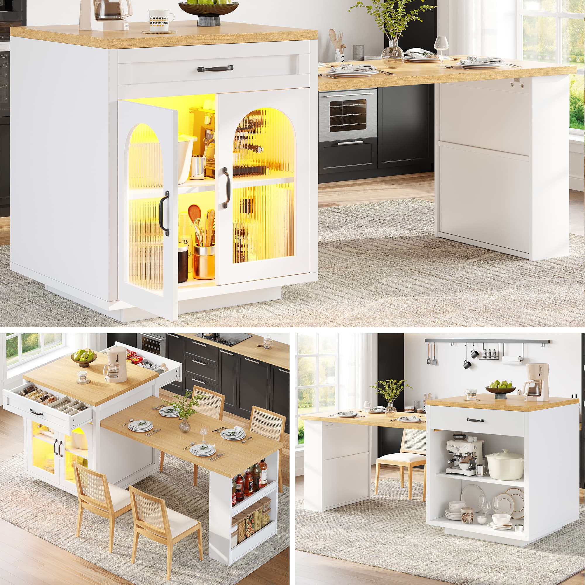 The Smart Extendable Island That Adapts to Your Kitchen