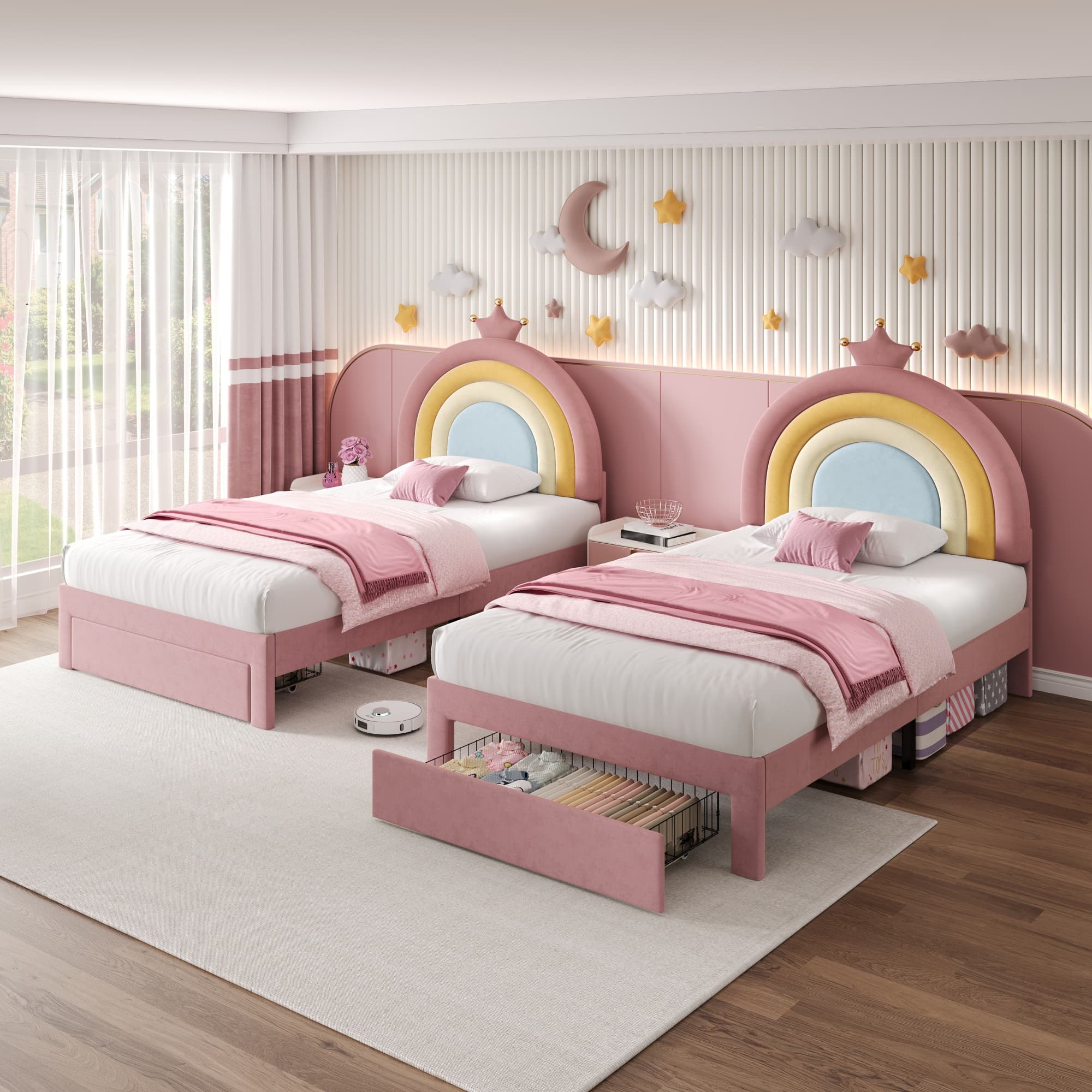 A Magical Rainbow Bed with Smart Storage for Your Child - image 1