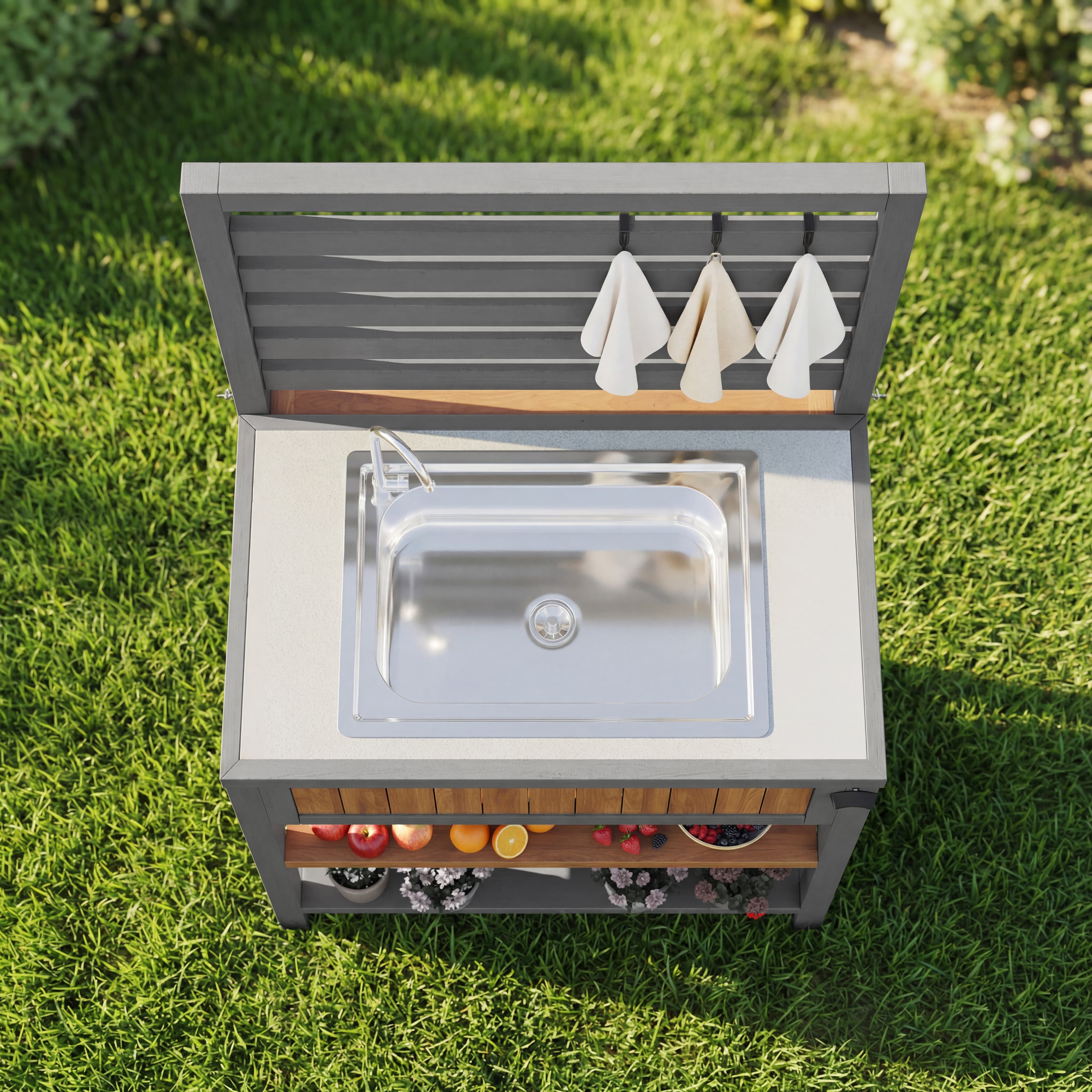 Transform Your Garden with this Wooden Outdoor Kitchen Cabinet - image 3