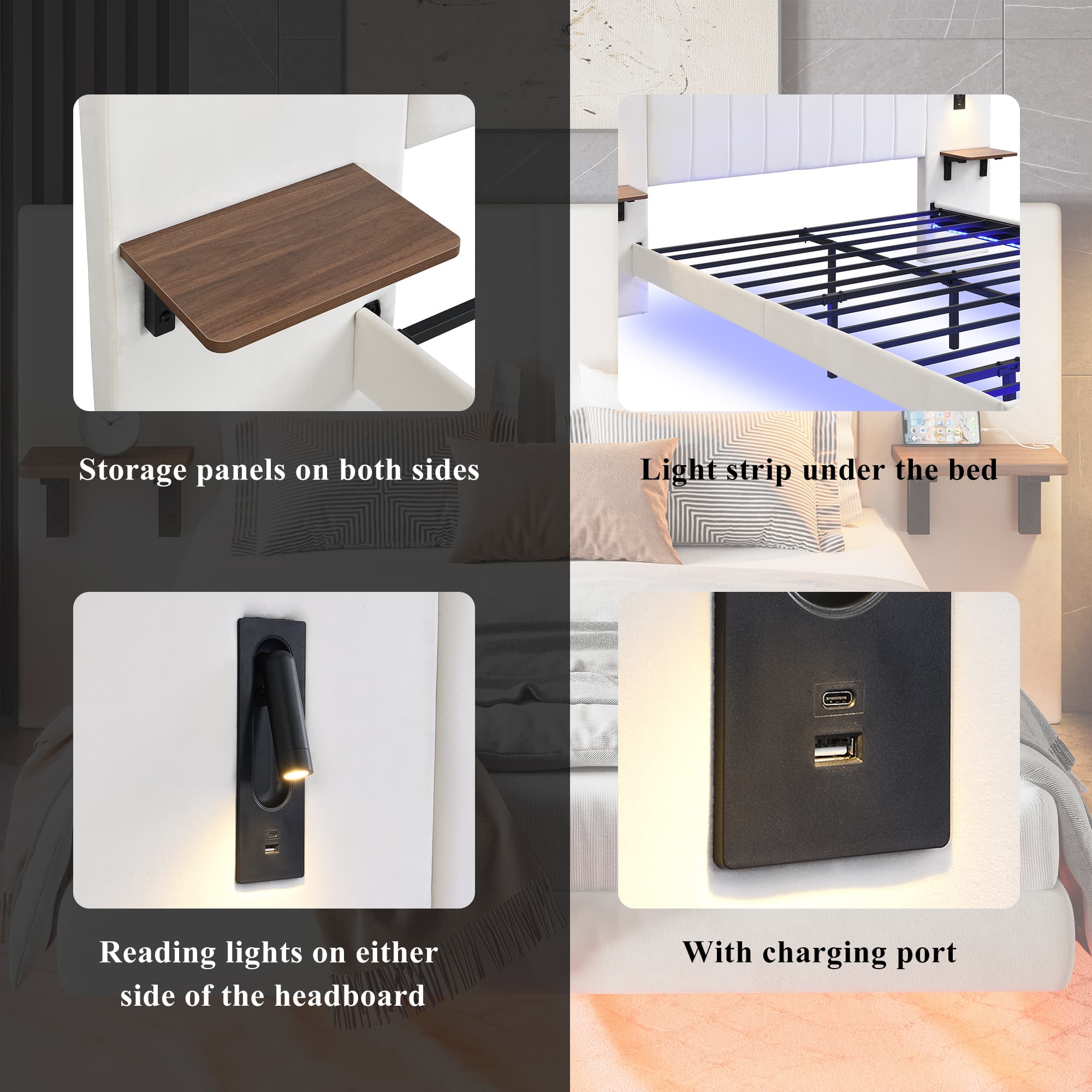 The Ultimate Smart Bed: Storage, Lighting & Charging - image 4