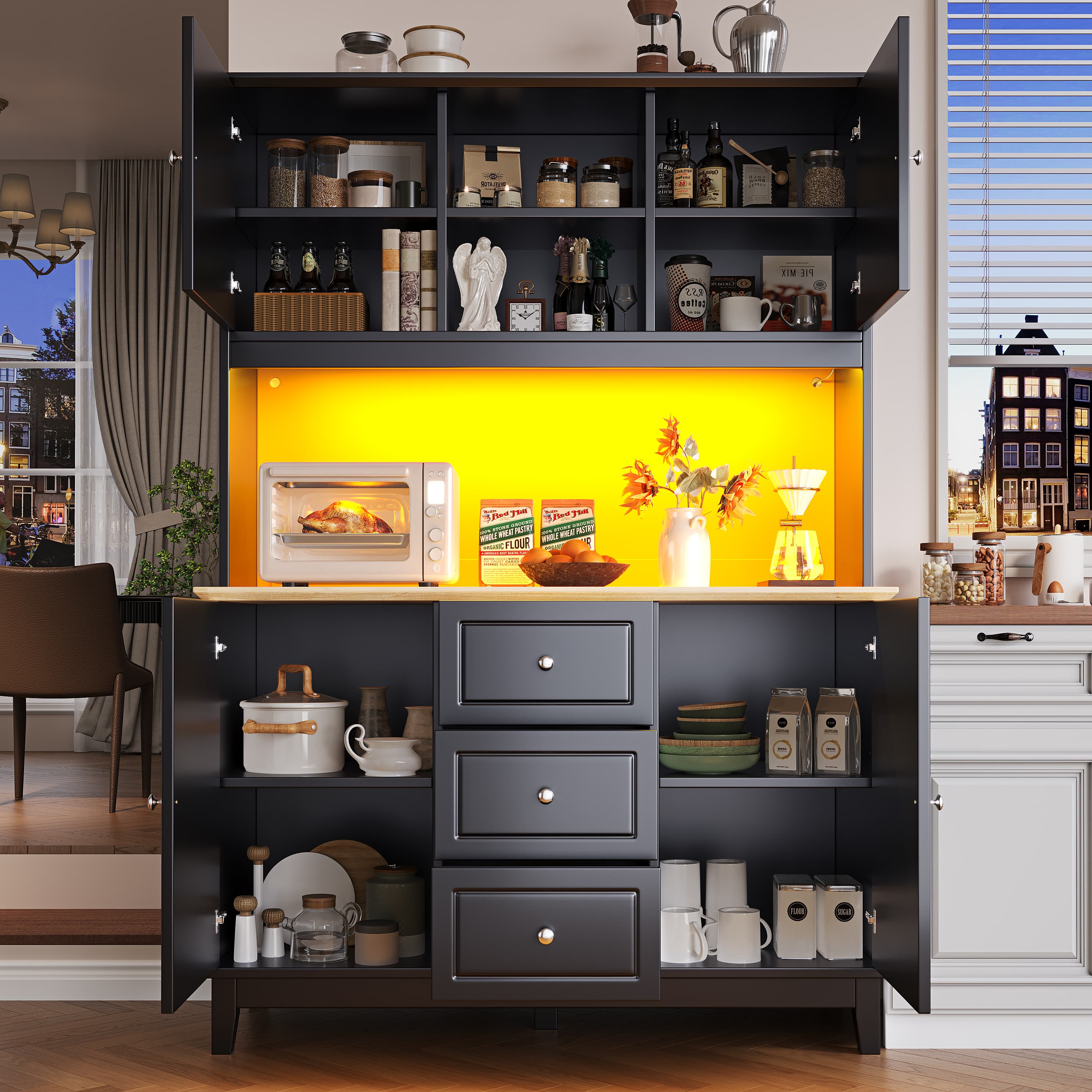 Transform Your Kitchen with This Elegant Storage Cabinet - image 1