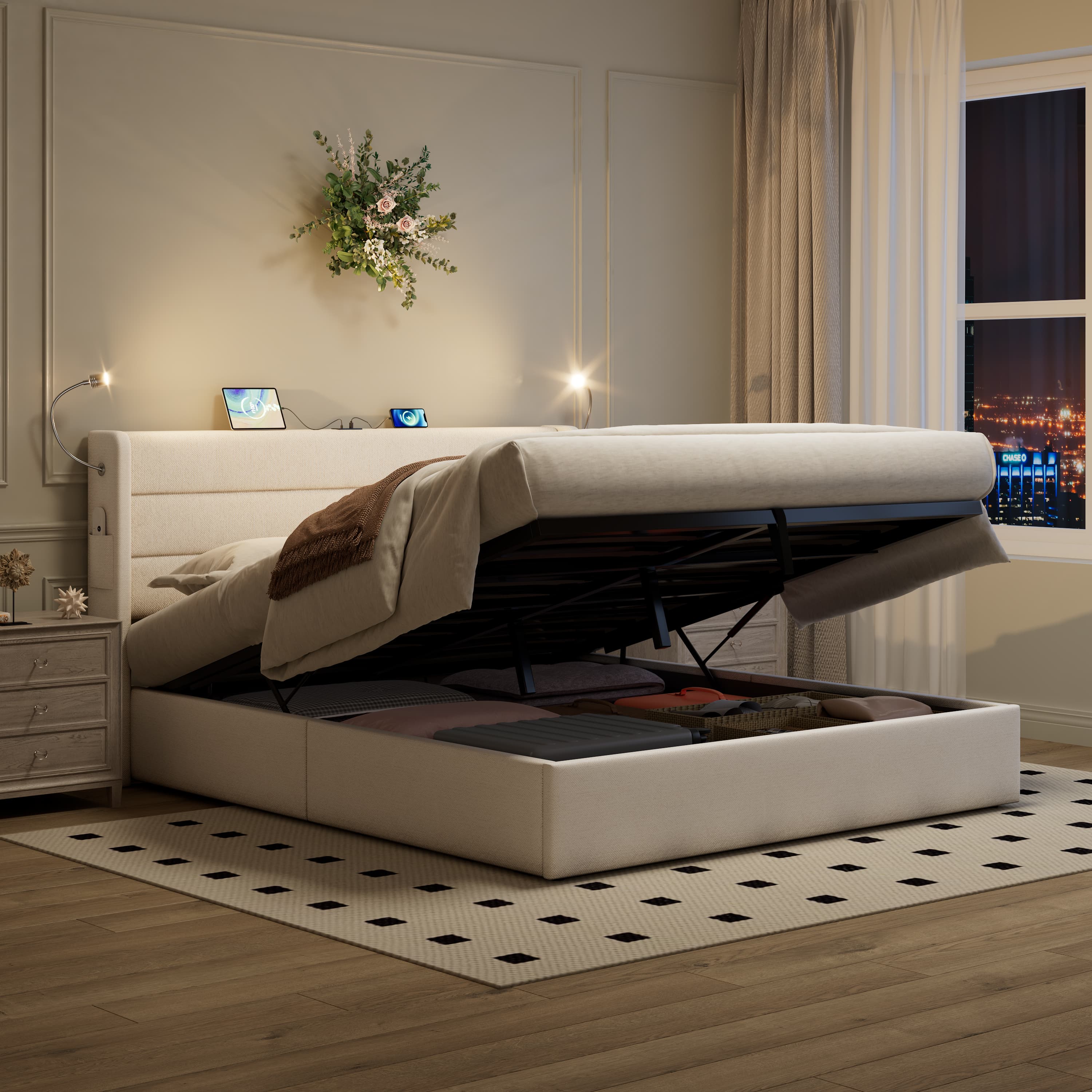 Effortless Organisation & Comfort: The Smart Upholstered Bed - image 5