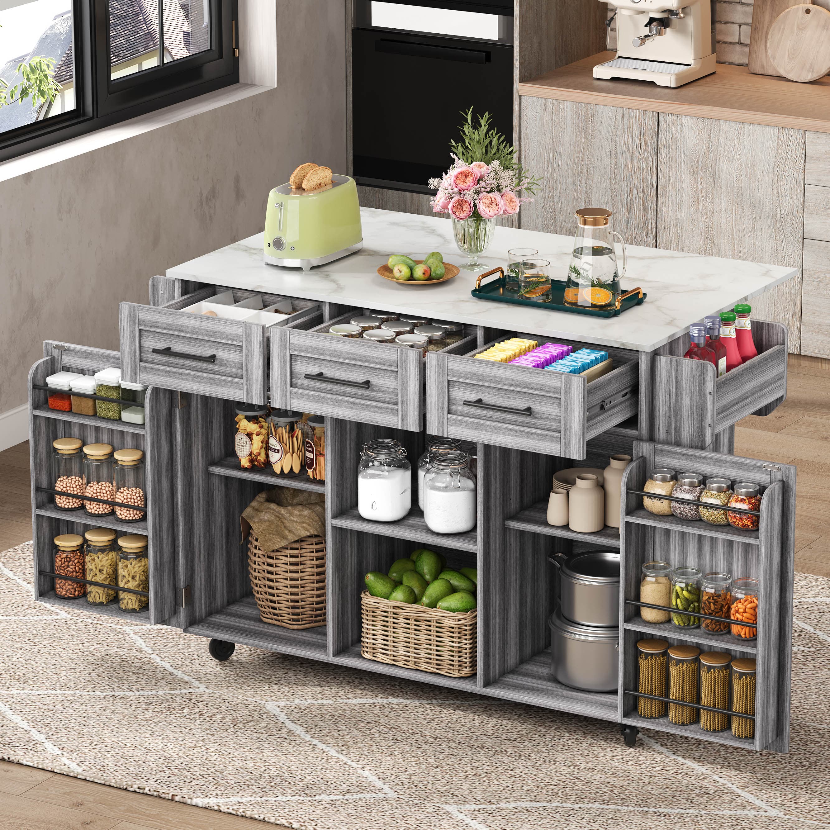 Expand Your Workspace with a Versatile Kitchen Trolley Island - image 2