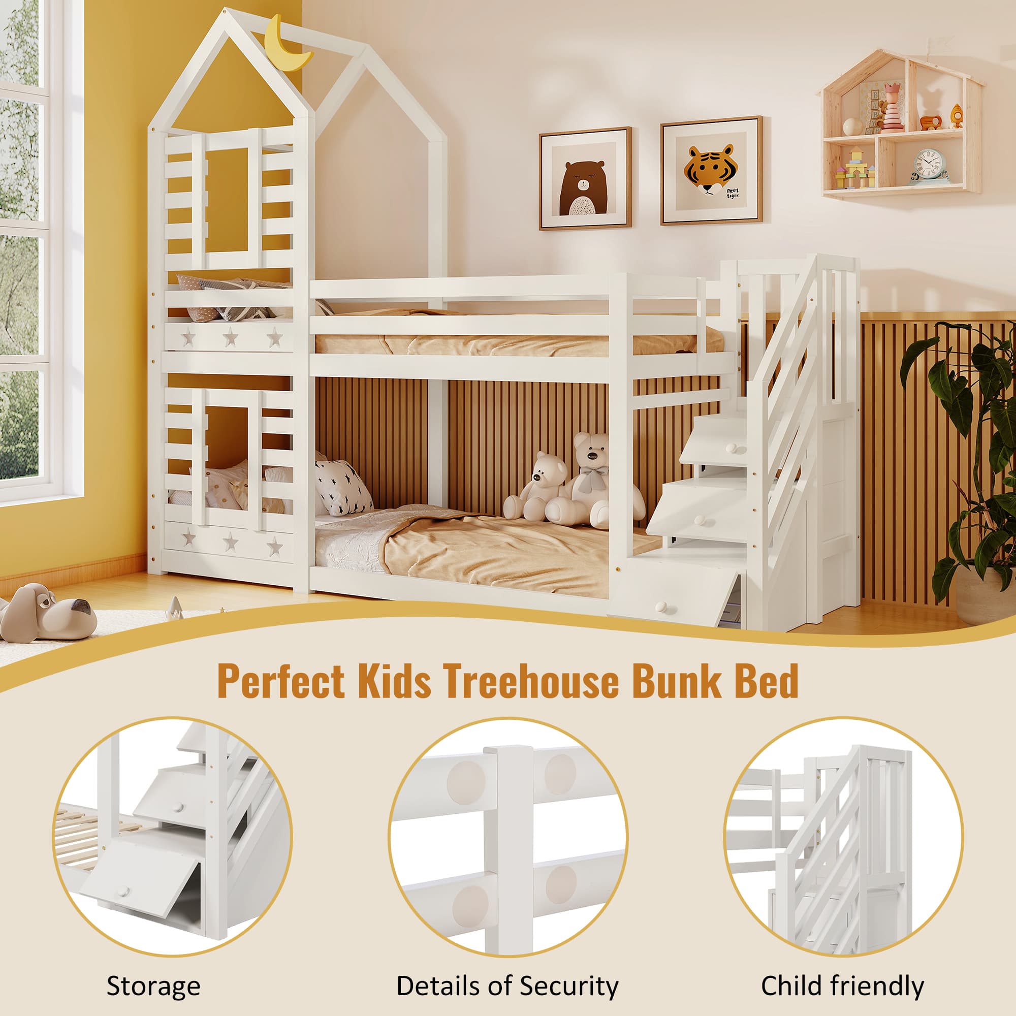 Transform Their Room with a Magical House Bunk Bed & Storage - image 4