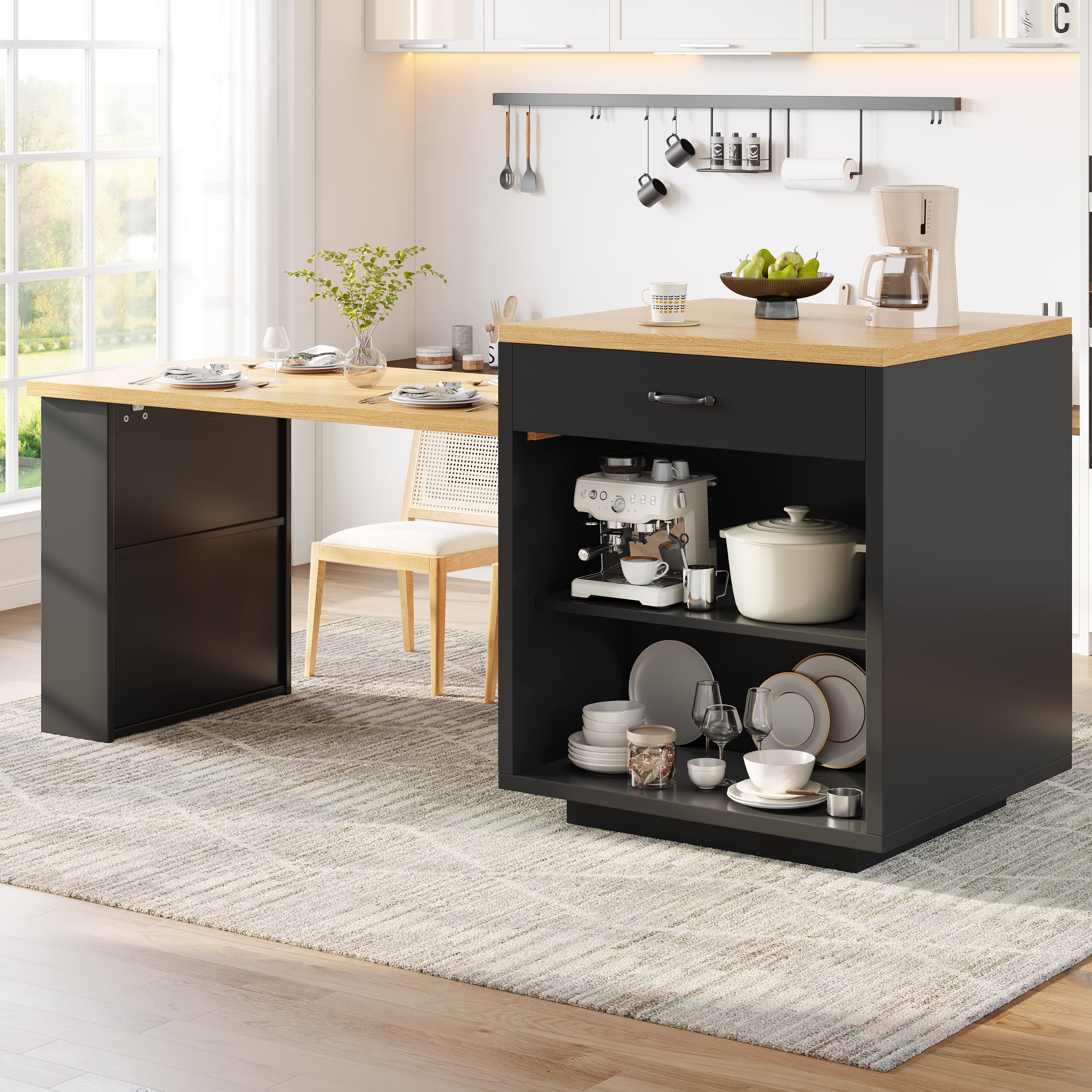 Transform Your Kitchen with an Extendable Island & LED Lights - image 5