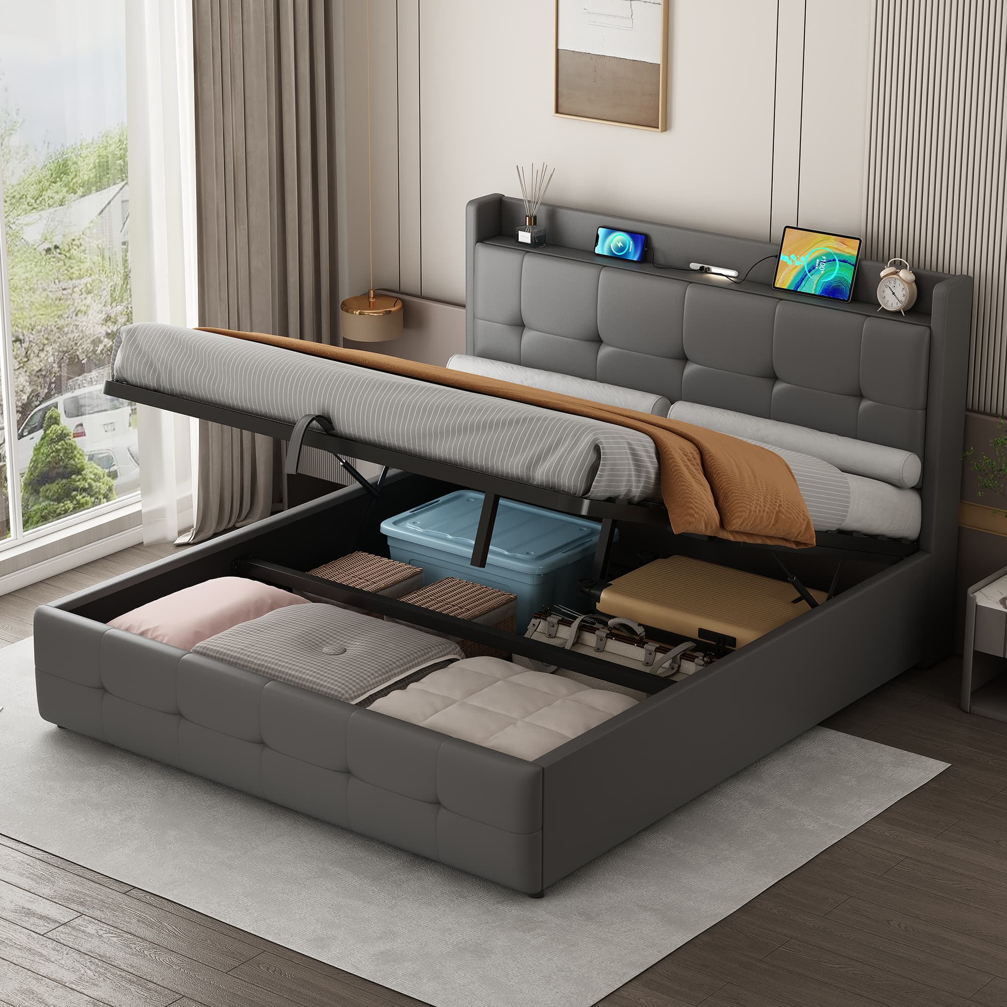 Transform Your Bedroom with Smart Storage & Modern Comfort - image 2