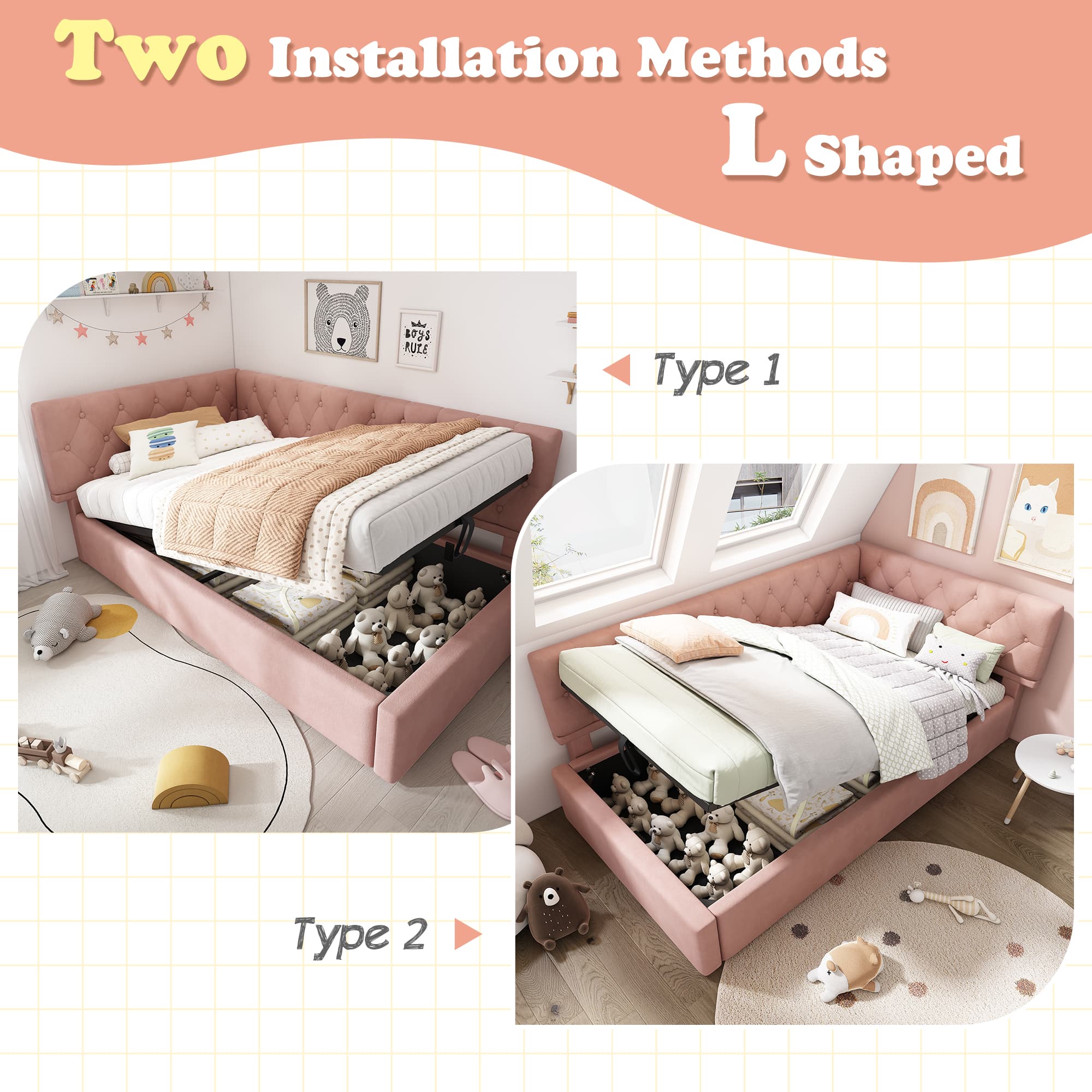 Stylish Single Daybed with Effortless Hydraulic Storage - image 3