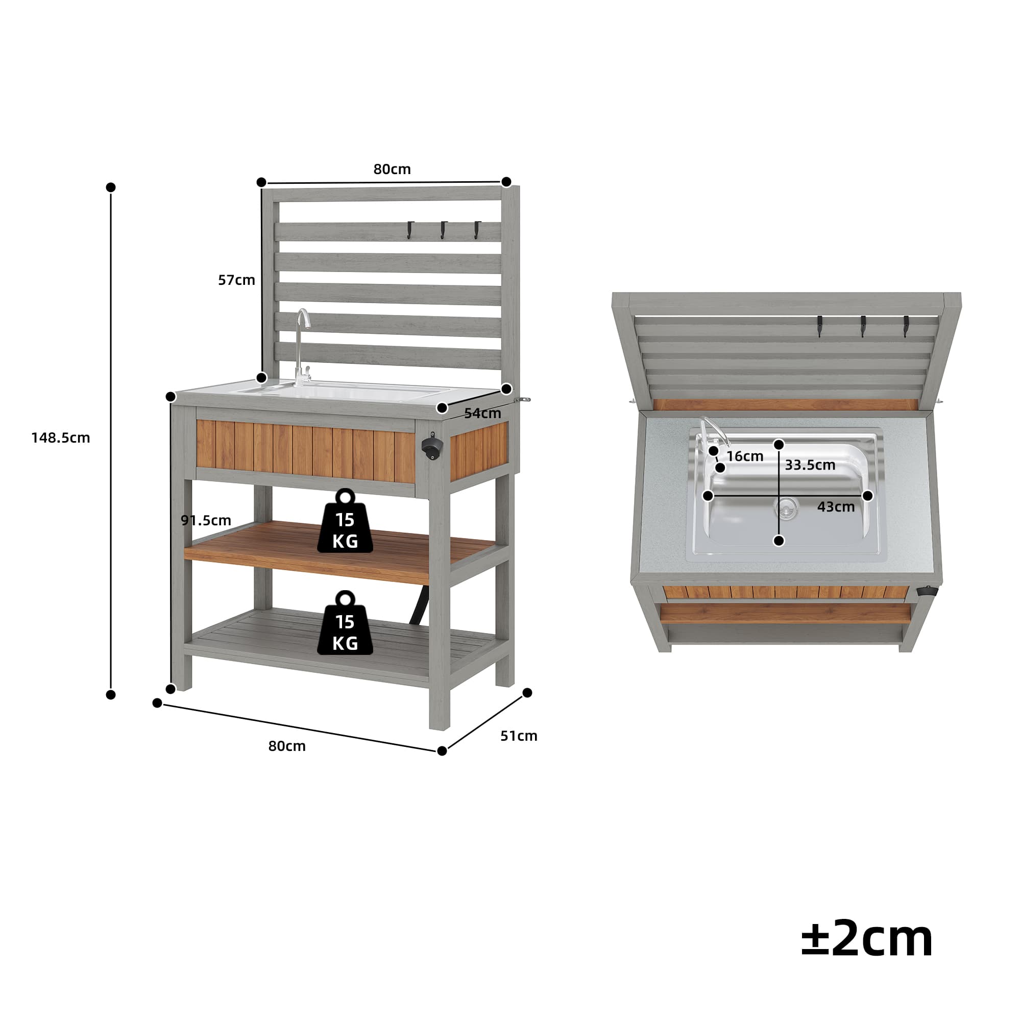 Transform Your Garden with this Wooden Outdoor Kitchen Cabinet - image 5