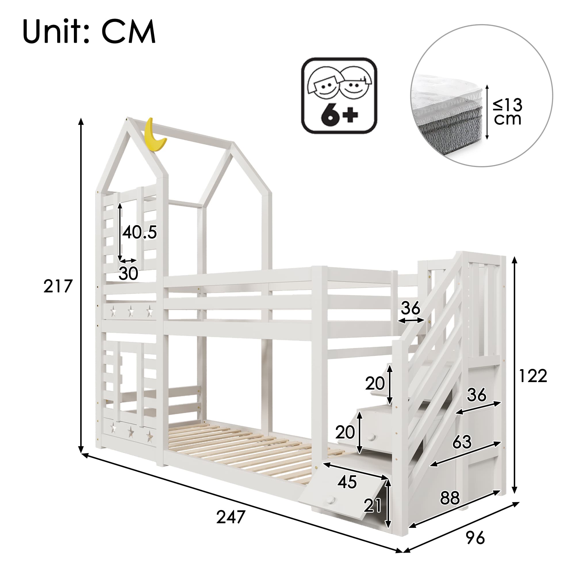 Transform Their Room with a Magical House Bunk Bed & Storage - image 2