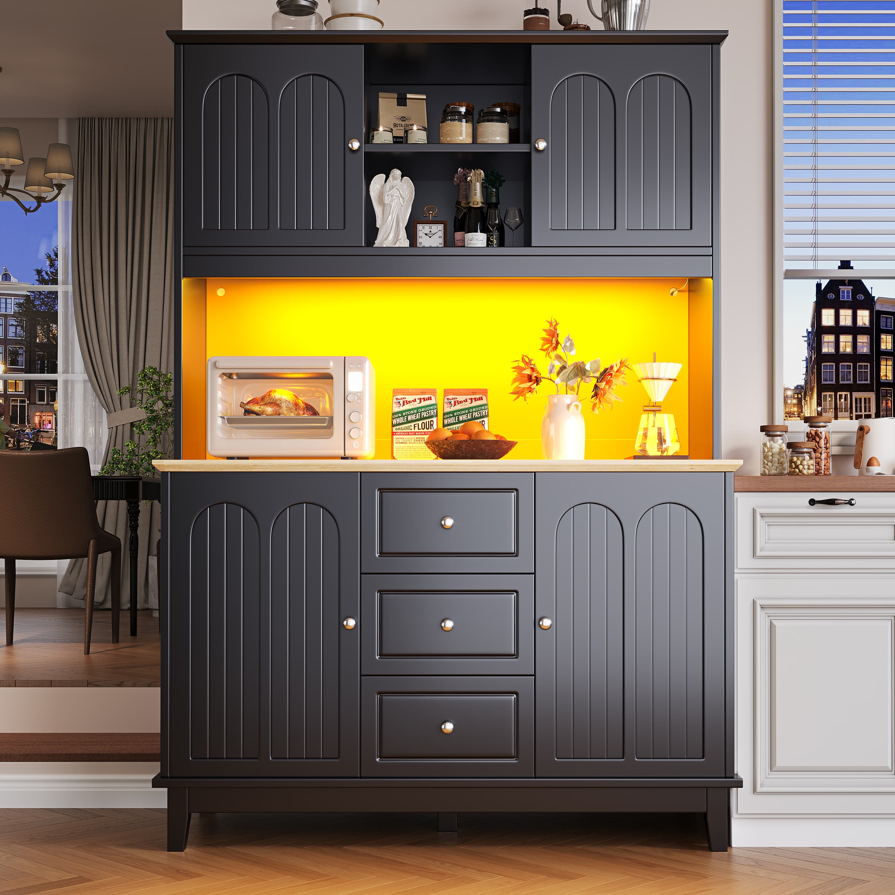 Transform Your Kitchen with This Elegant Storage Cabinet
