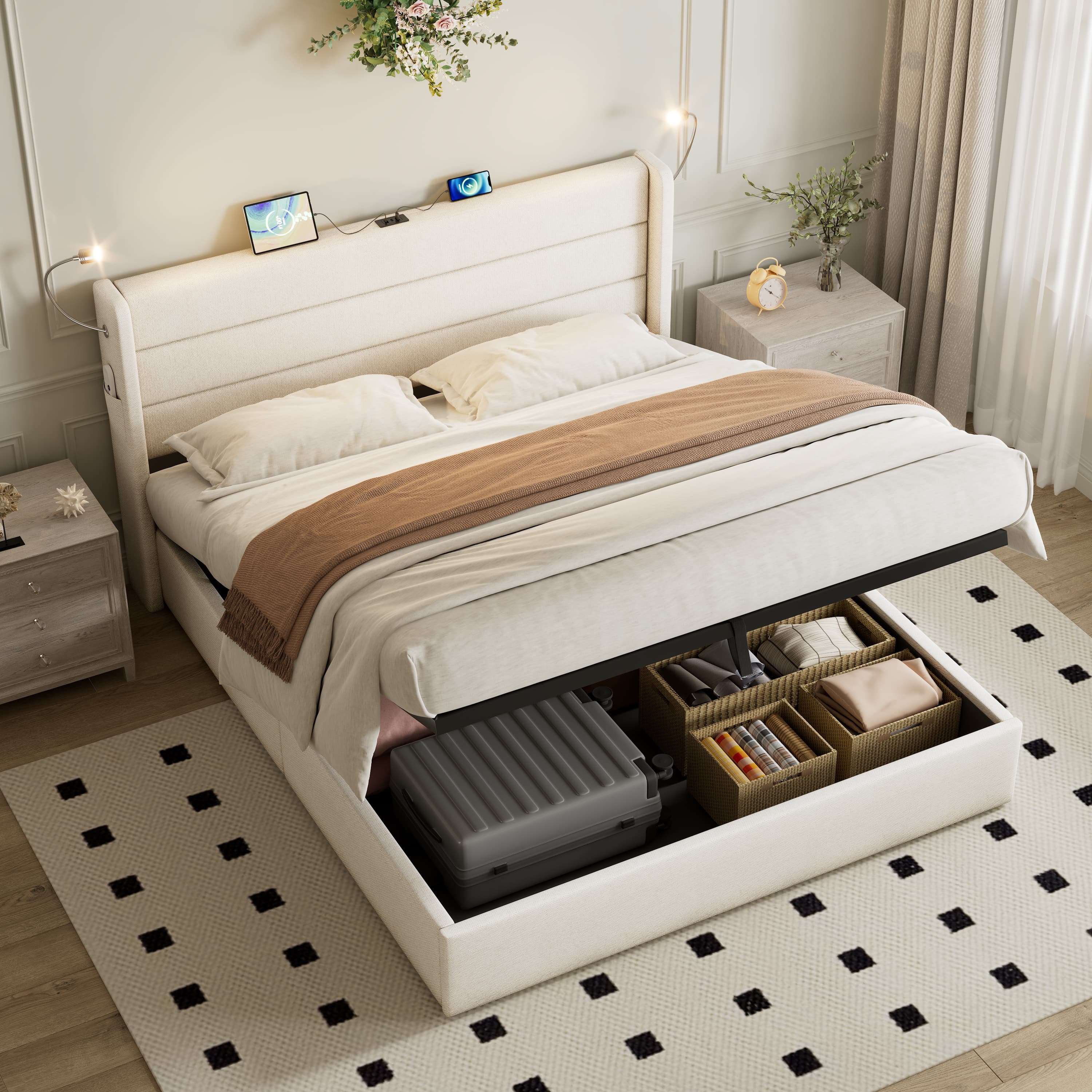 Effortless Organisation & Comfort: The Smart Upholstered Bed - image 2