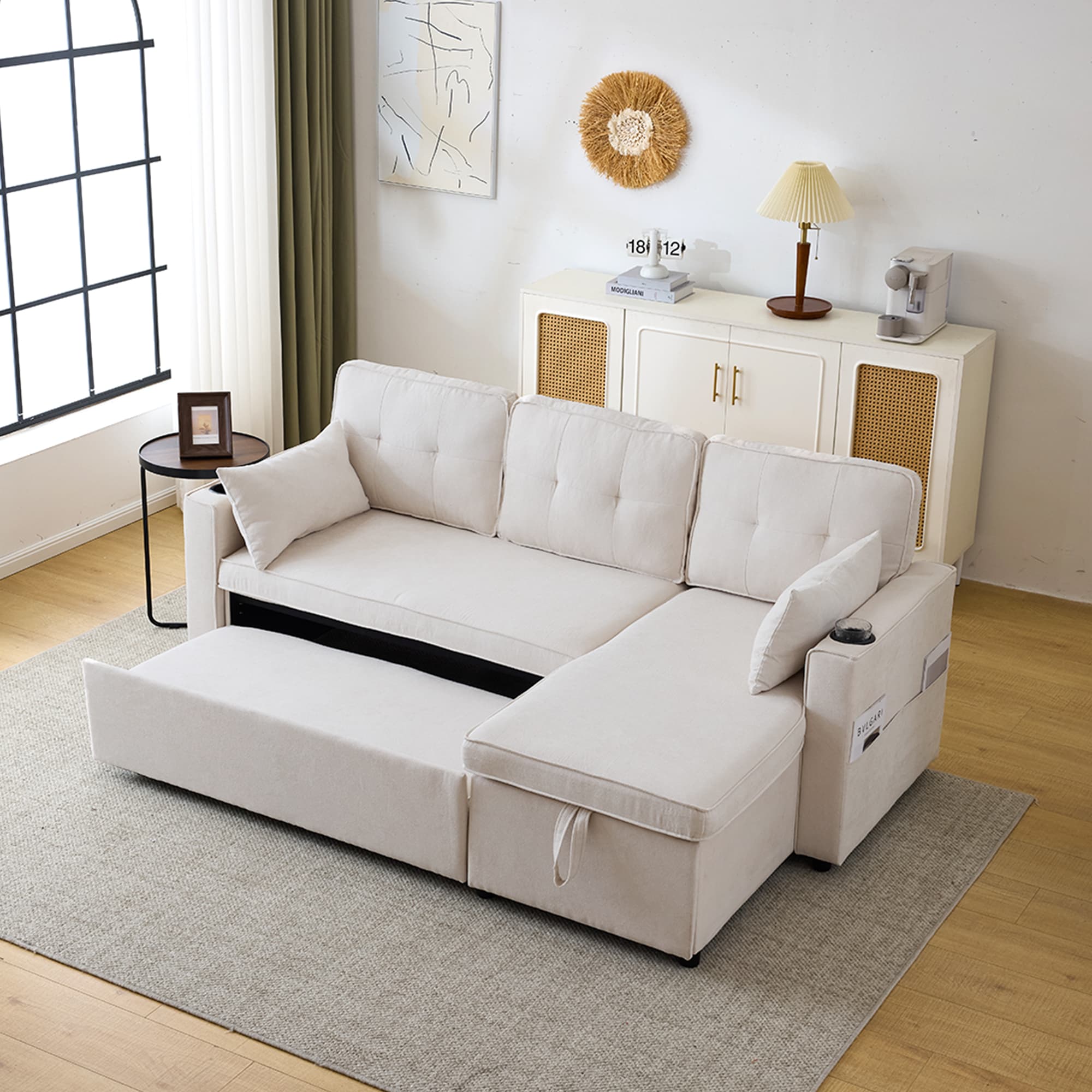 Transform Your Space with this 3-in-1 L-Shaped Sofa Bed - image 5
