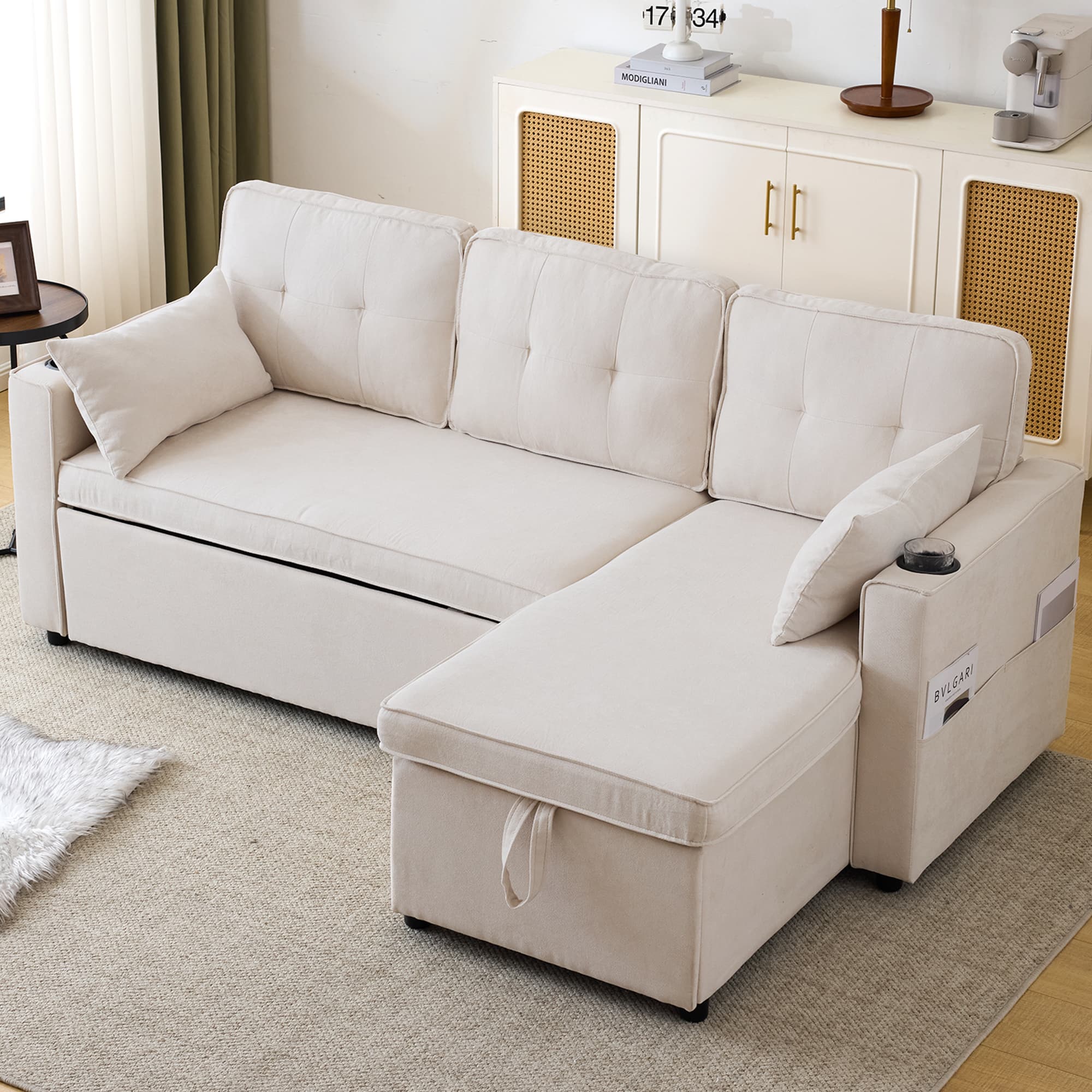 Transform Your Space with this 3-in-1 L-Shaped Sofa Bed - image 3