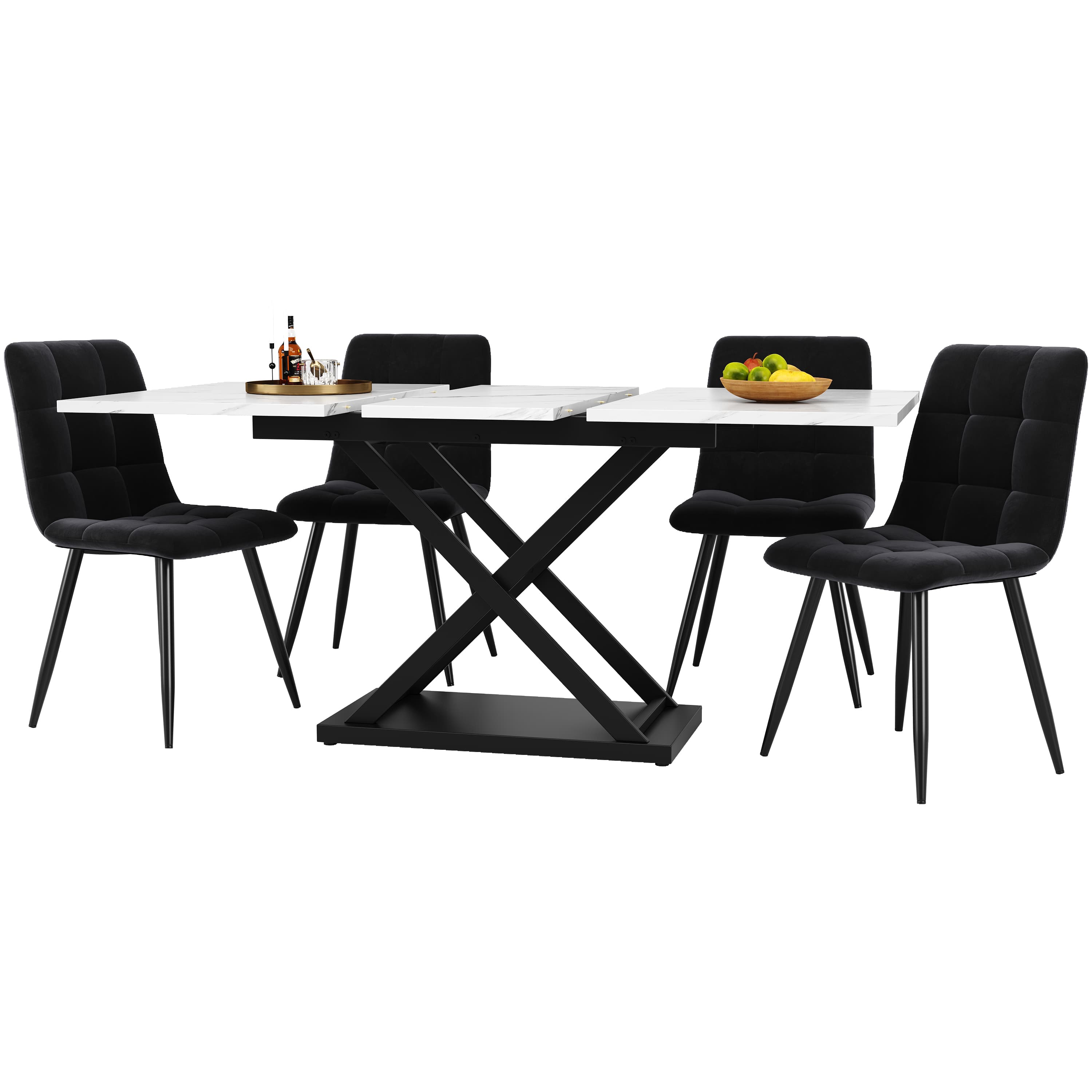 Transform Your Space with the Villalta Home Extendable Marble Dining Set - image 4